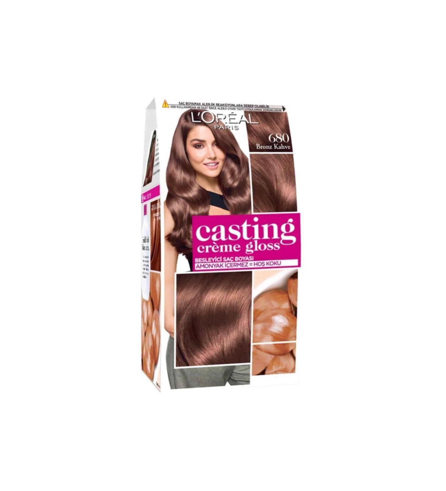 L'Oreal Paris Loreal Casting Creme Gloss 680 Bronze Brown Hair Dye - Buy Online on GoSupps.com