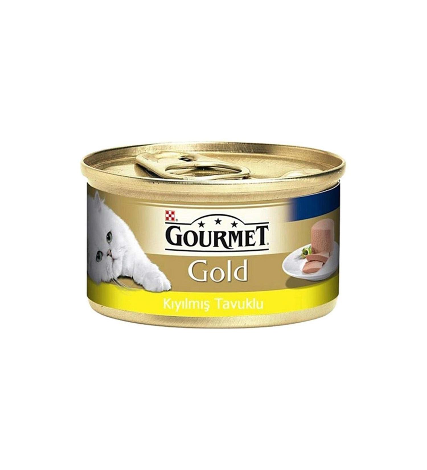 Gourmet Gold Canned Cat Food with Minced Chicken 85 Gr. 10 Pcs.