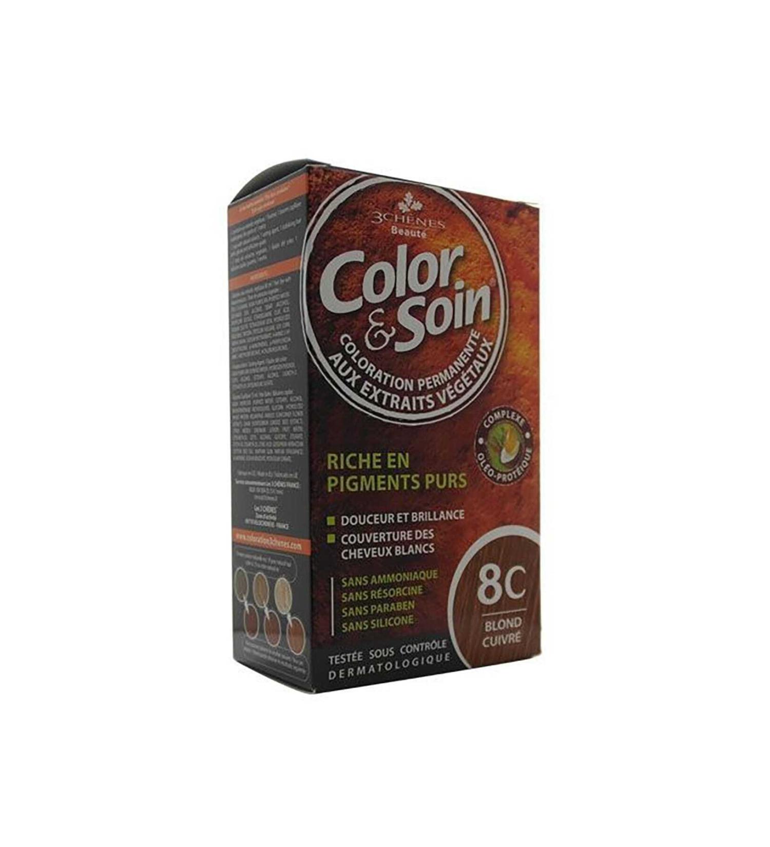 Color Soin Organic Hair Dye 8C Copper Blonde 3525727539369
