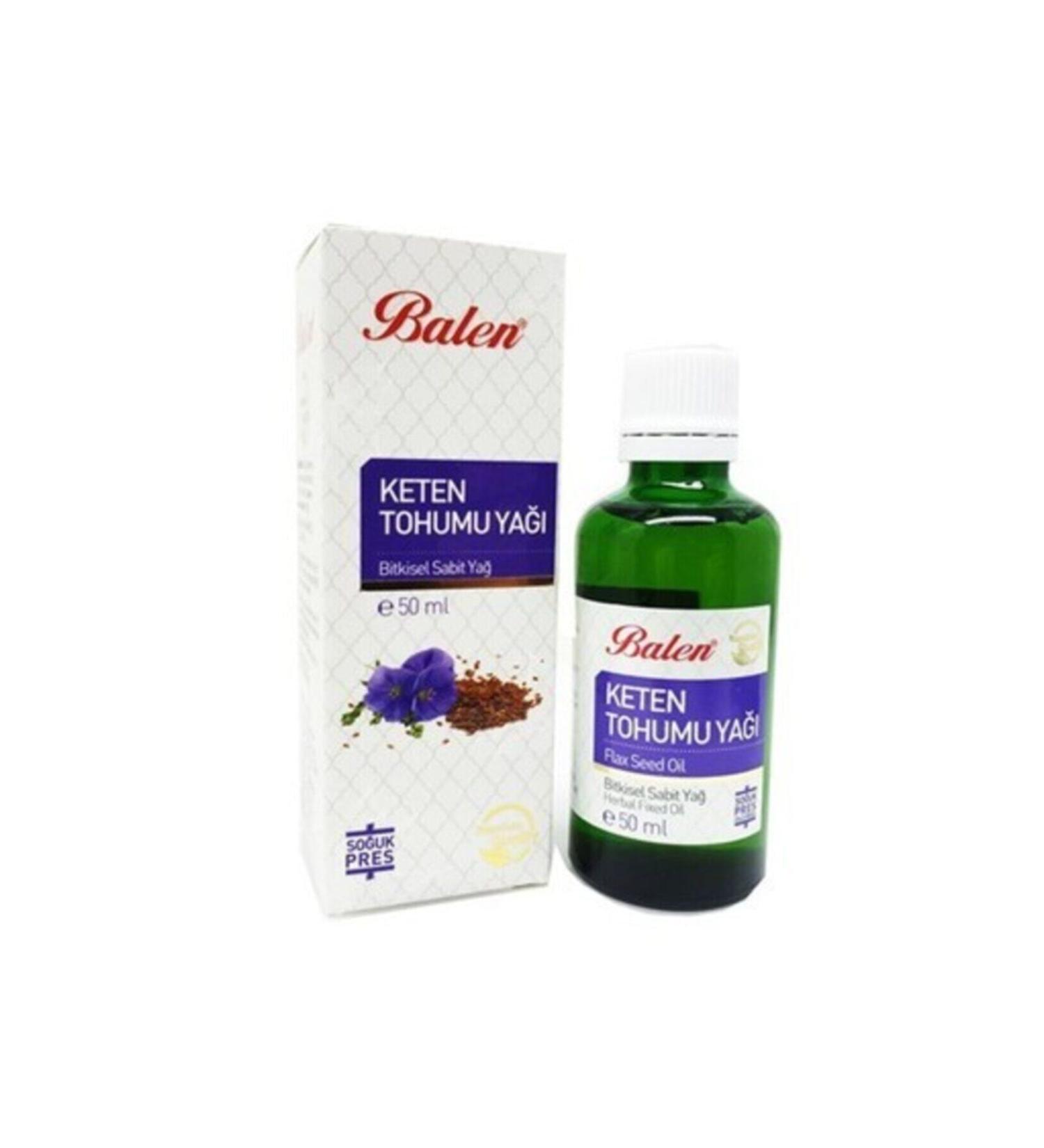 Balen Linseed Oil Natural Herbal Fixed Oil 50 ml Drinkable
