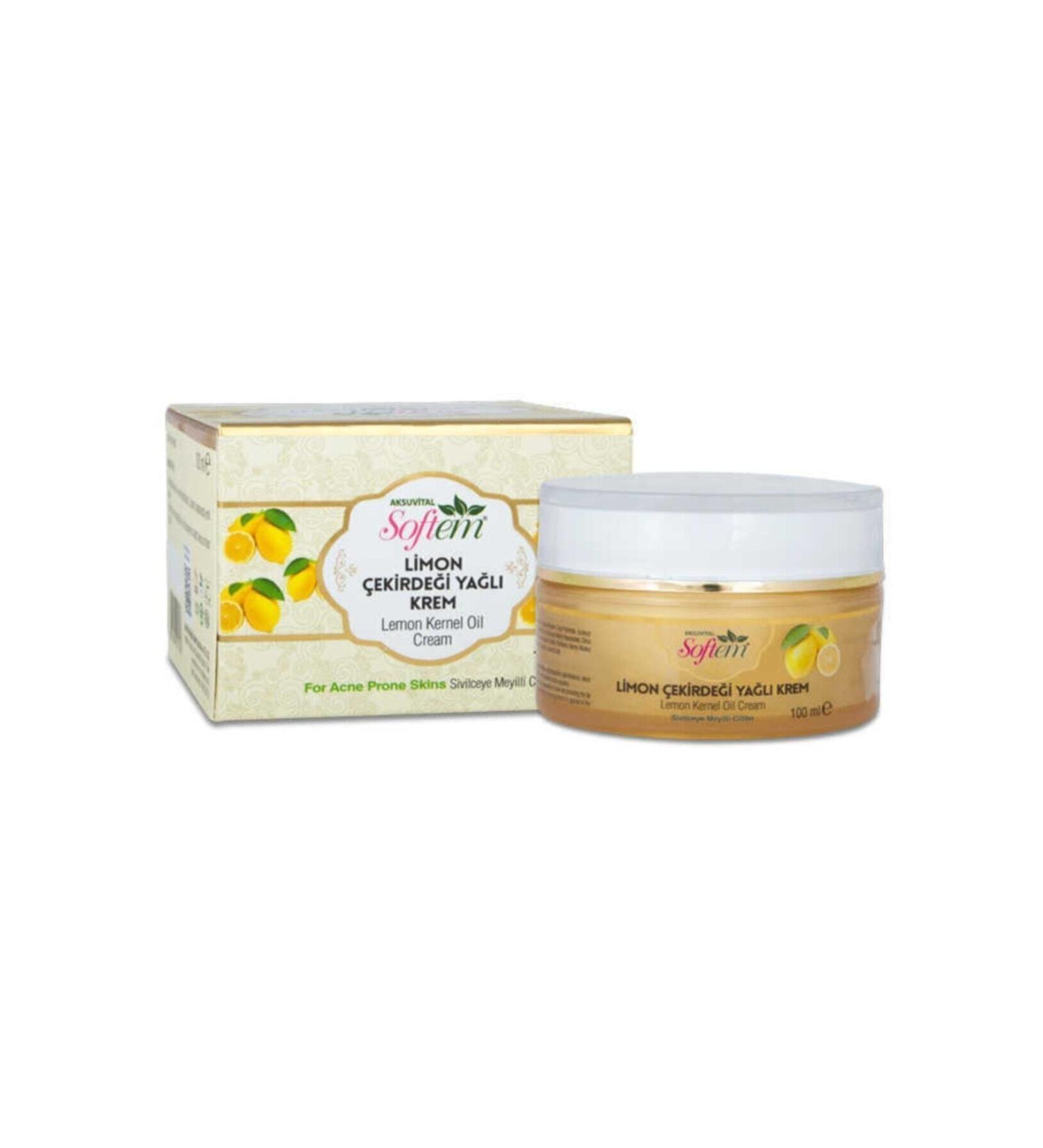 Softem Cream with Lemon Seed Oil for Acne-Prone Skin 100ml Anti-Acne Daily Skin Care Cream