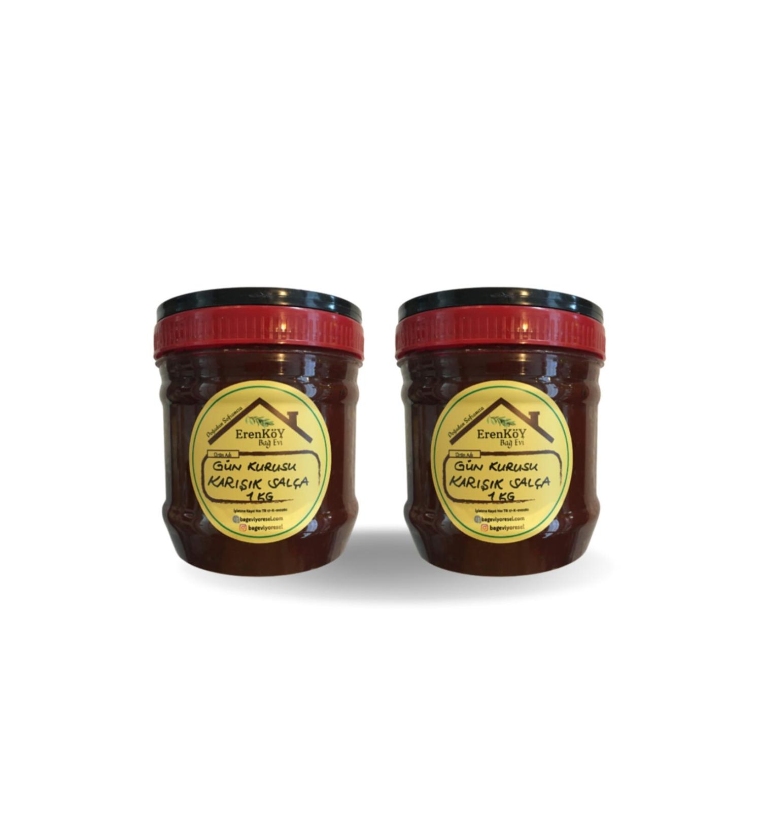 Erenk y Vineyard House From Nature to Your Table 2 Kg Mixed Tomato Paste - Sun Dried Real Village Tomato Paste