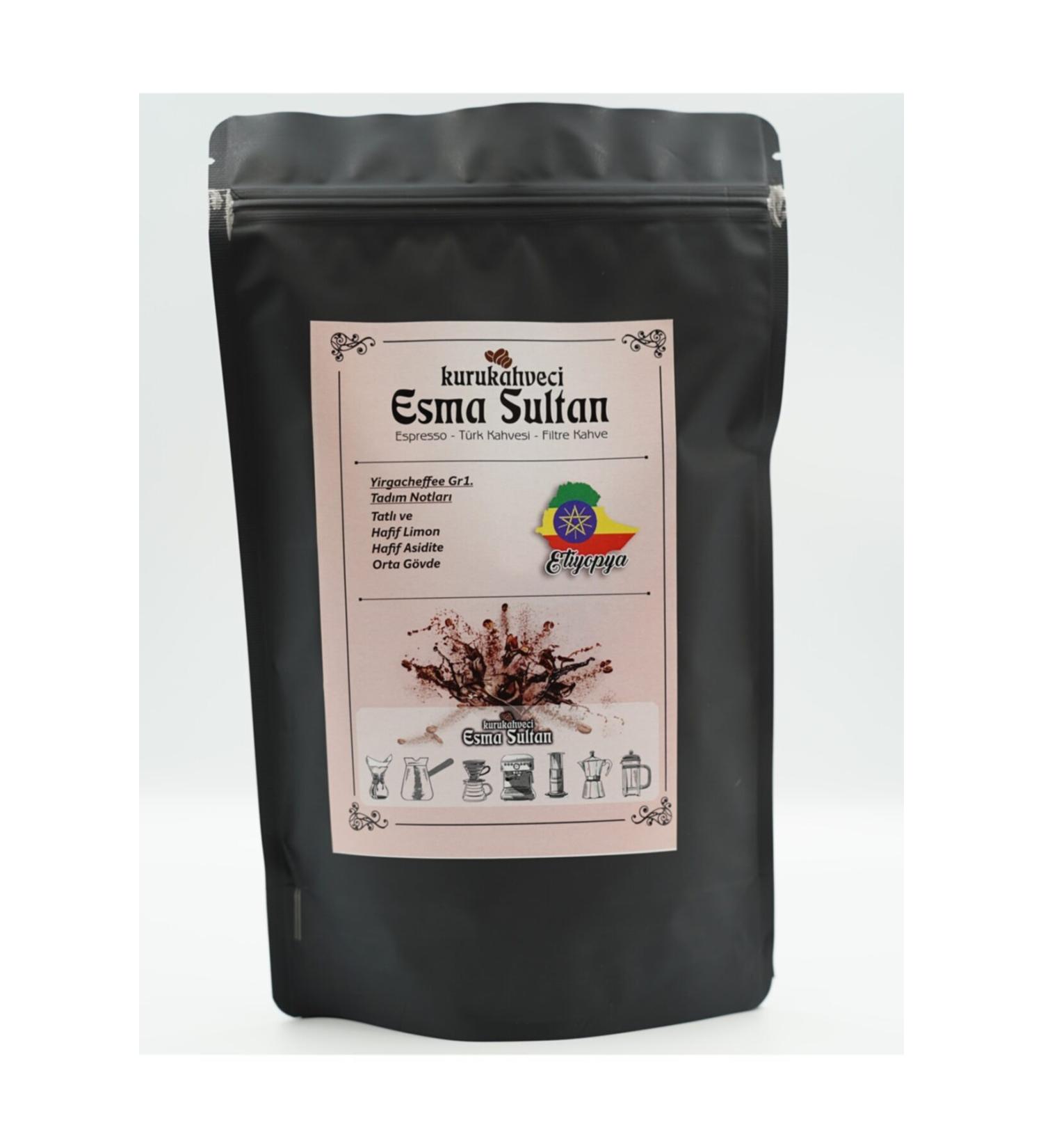 Dry Coffee Esma Sultan Ethiopia Yirgacheffe Gr1 250gr