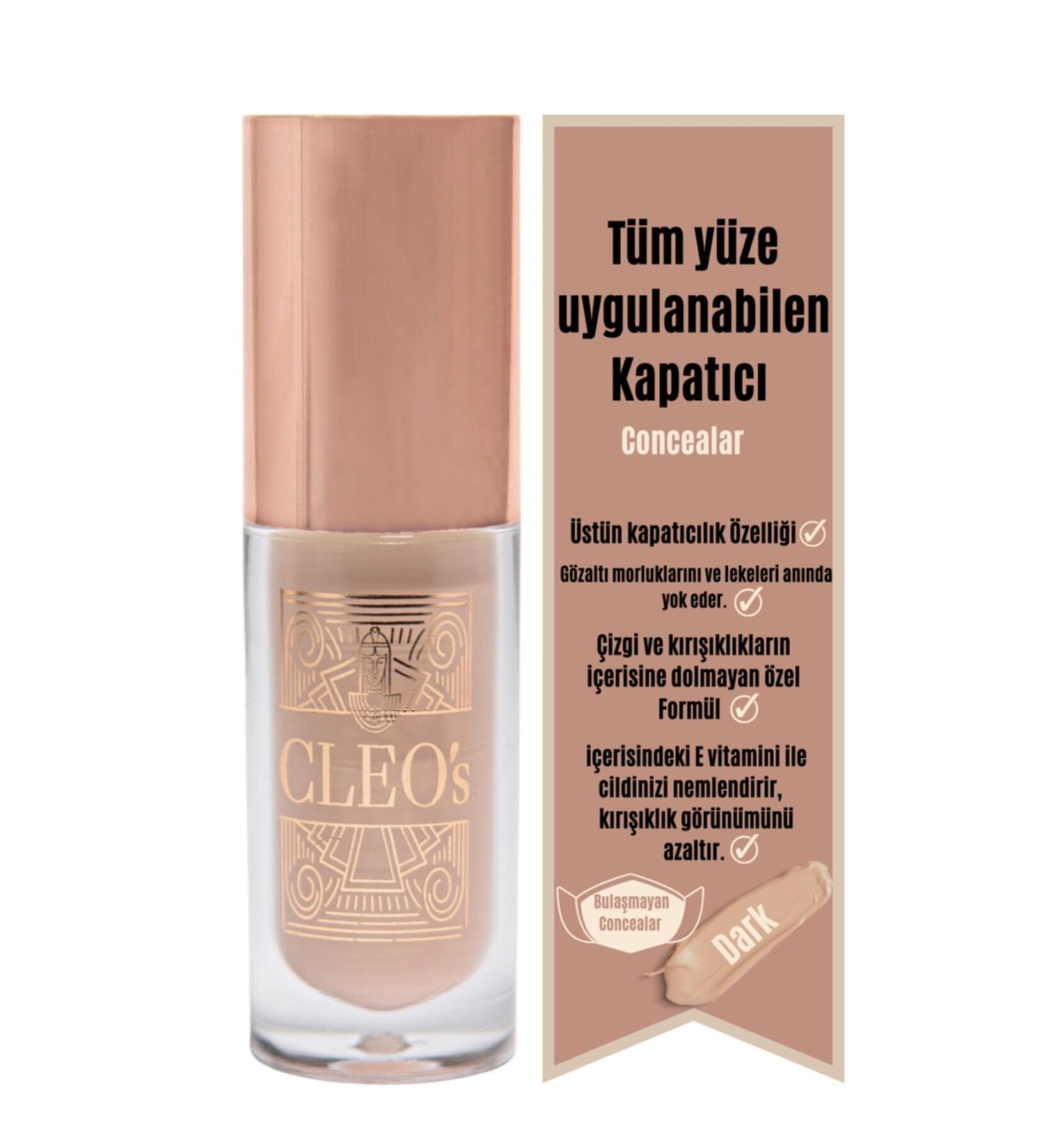 Cleo Cosmetics- Concealer- Waterproof Long Lasting Professional Concealer)