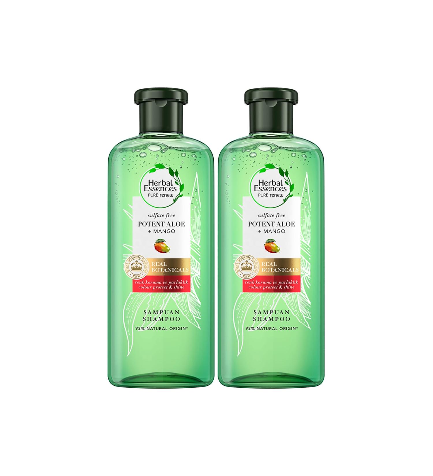 Herbal Essences Sulfate Free Shampoo Aloe Power Mango 380 ml X 2 Pcs - Buy Online on GoSupps.com