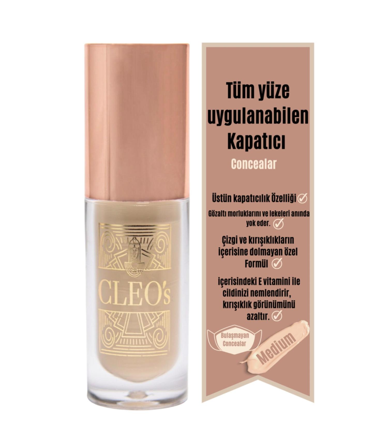 Cleo Cosmetics- Concealer- Non-smudge Waterproof Long Lasting Professional Concealer)