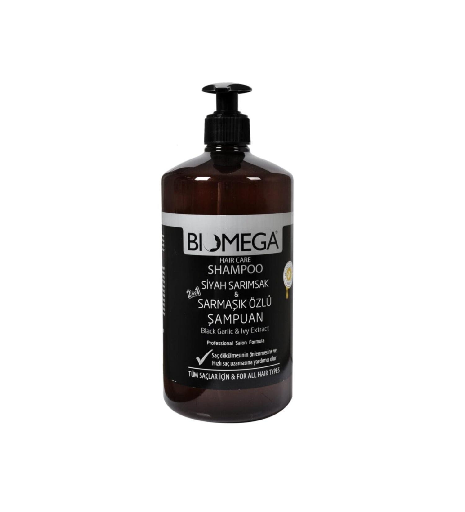 BIOMEGA Black Garlic and Ivy Essence Shampoo 1000 Ml