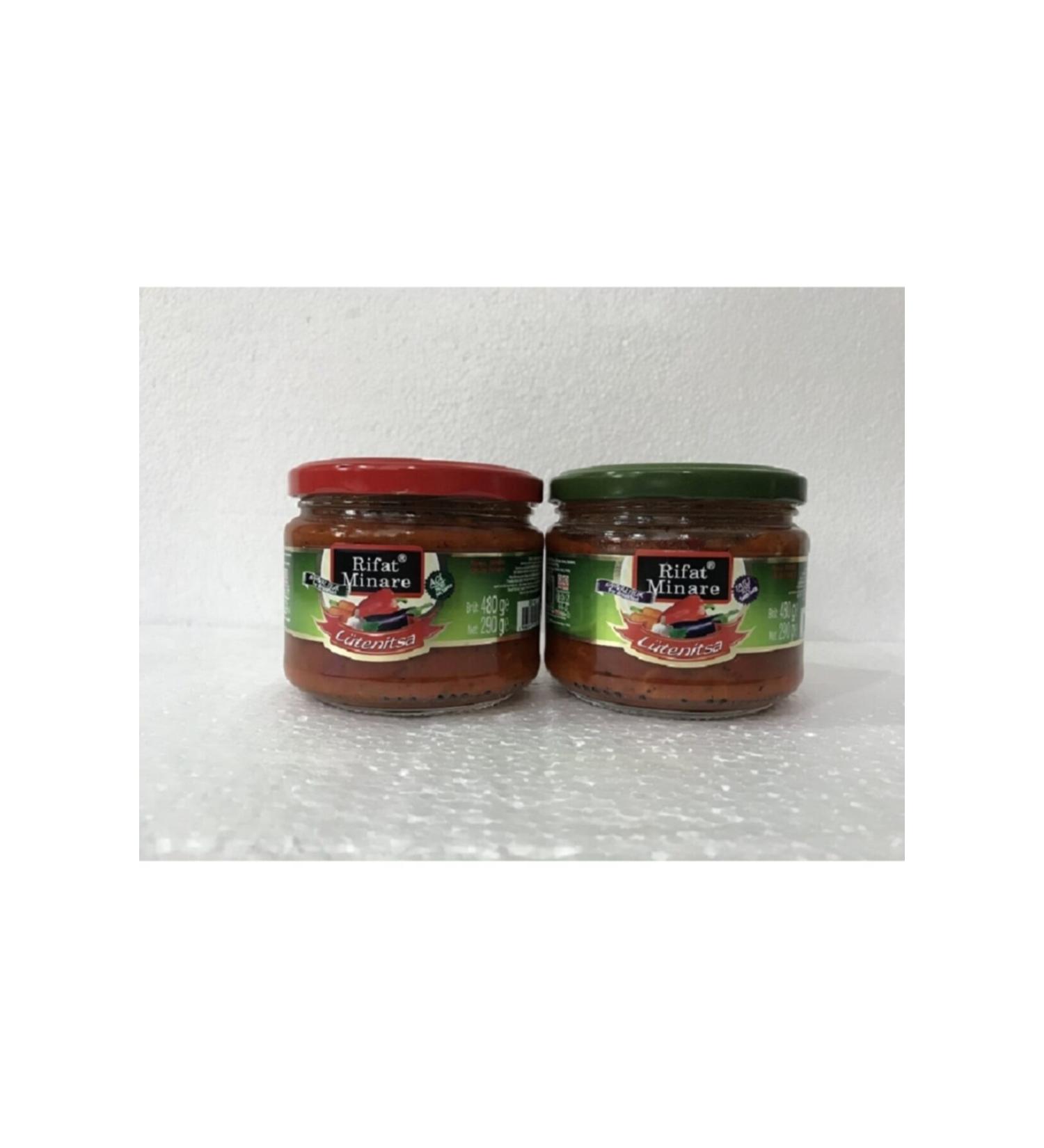 Rifat Minare Erhan Dairy Products Lutenitsa Breakfast Balkan Sauce (1 Hot & 1 Sweet)(300cc)