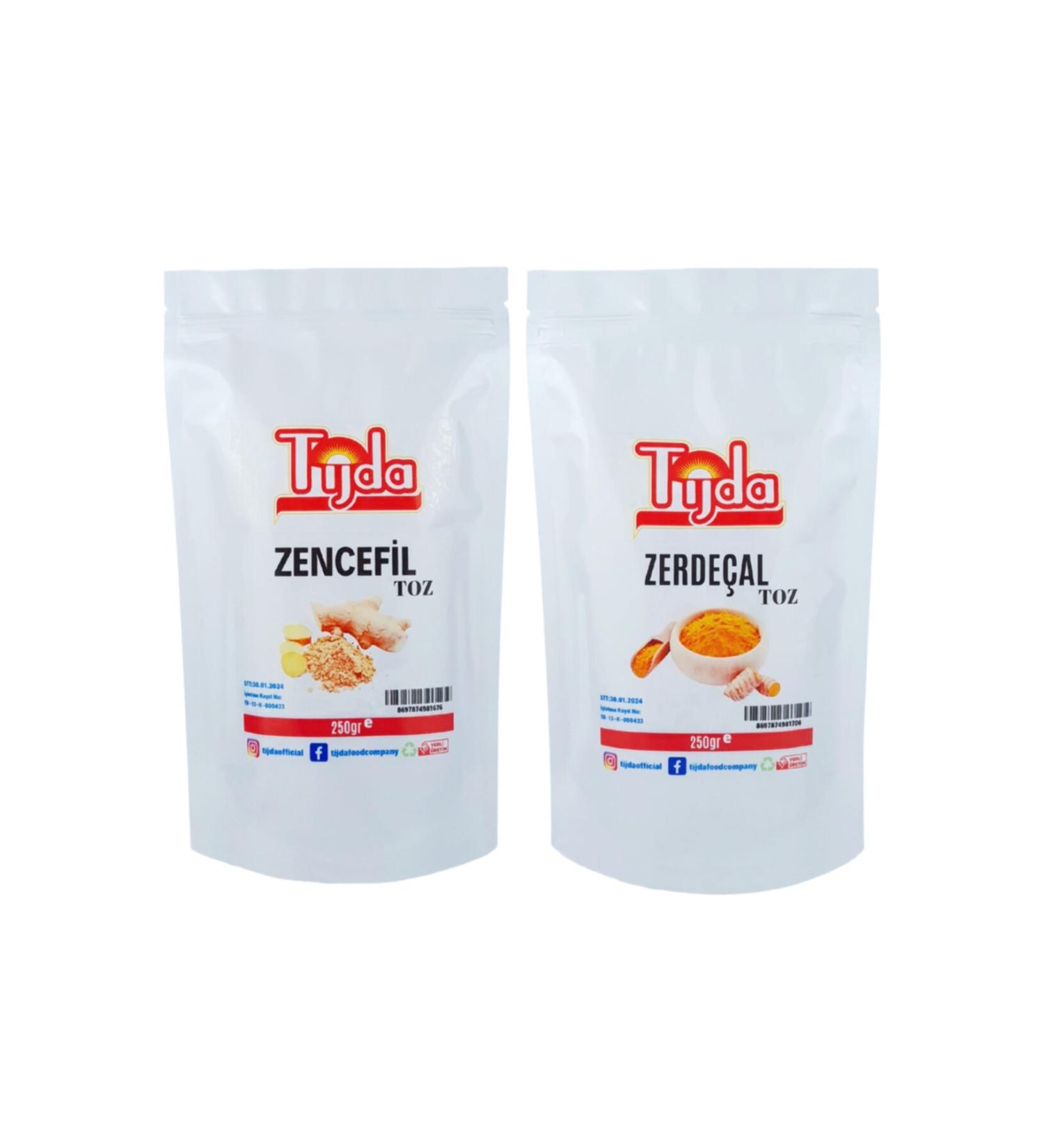 T JDA Ginger Powder 250 Gr + Turmeric Powder 250 Gr 500 Gr