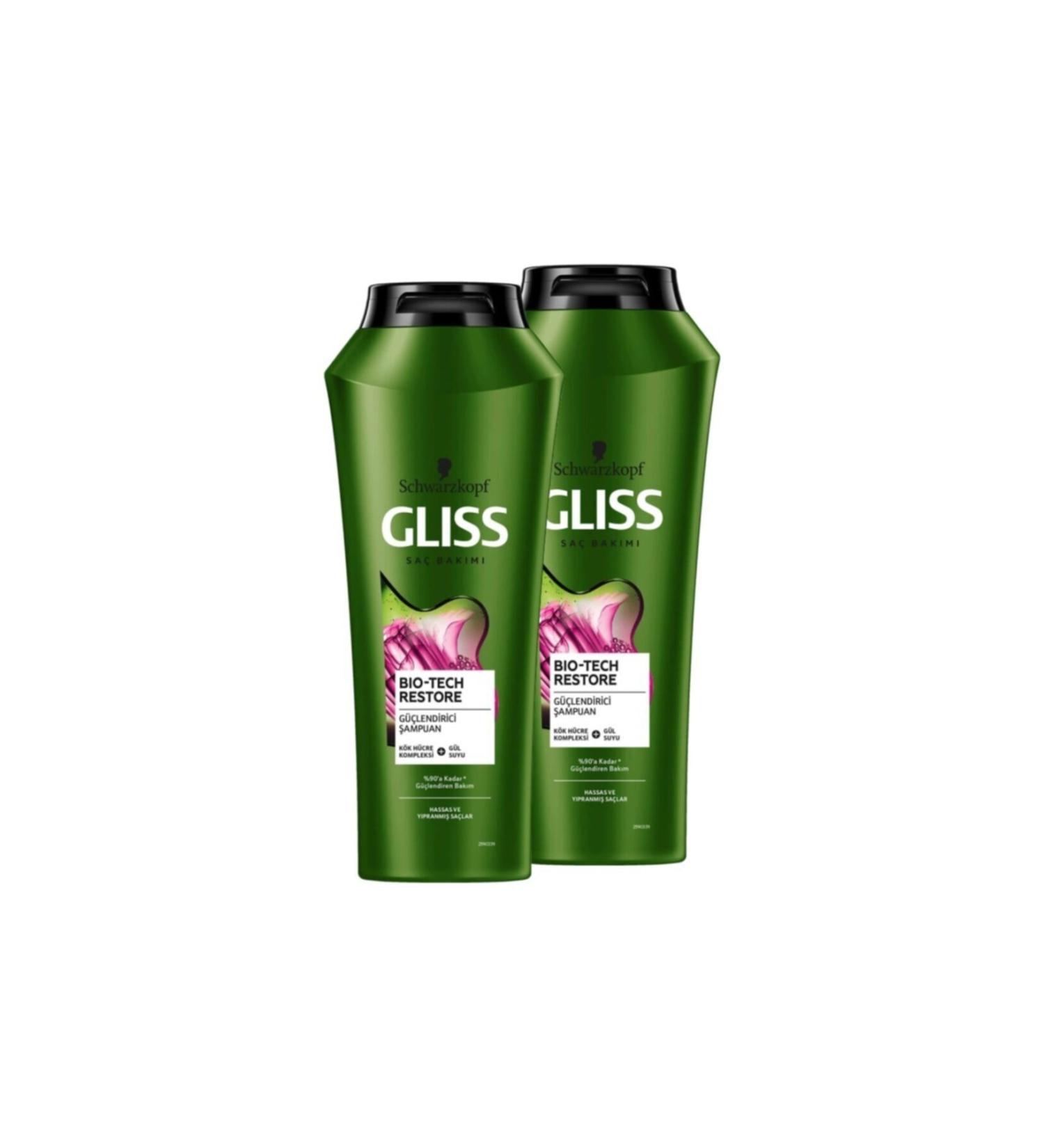 Gliss Bio-tech Restore Strengthening Shampoo 360ml Set of 2