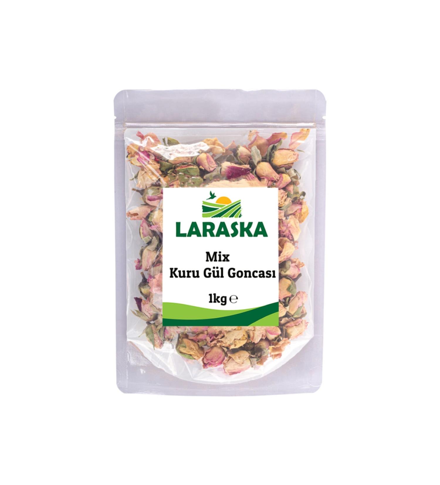 Laraska Rose Tea - Yellow Pink Mix Dry Rosebud 1 Kg