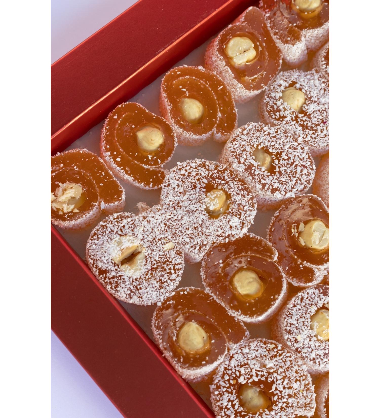 Rumeli Turkish Delight Cuisine Hazelnut Wrapped Turkish Delight 500gr