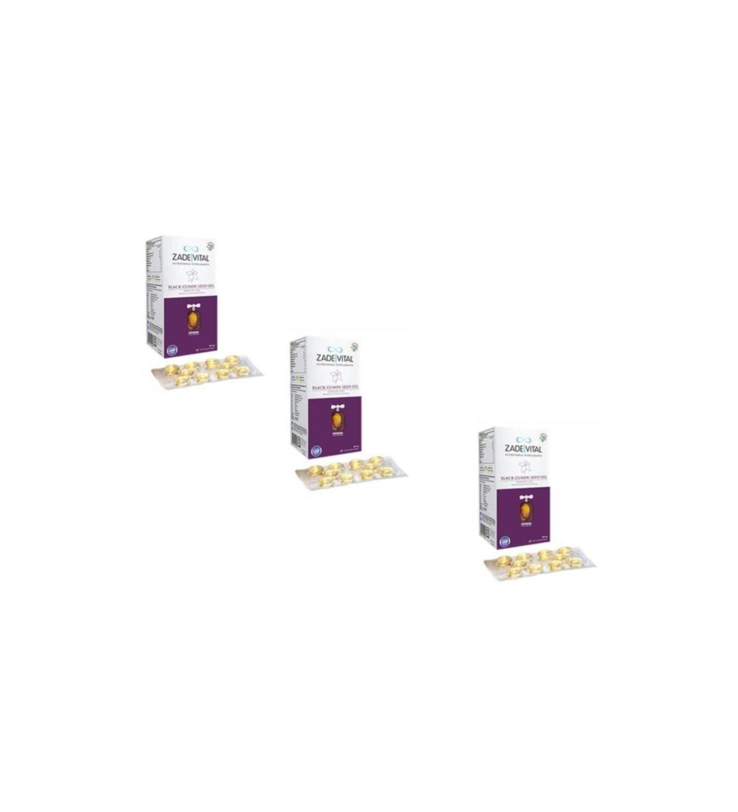 4moms Zade Vital Black Cumin Oil 900 Mg 60 Capsules 3 Pack