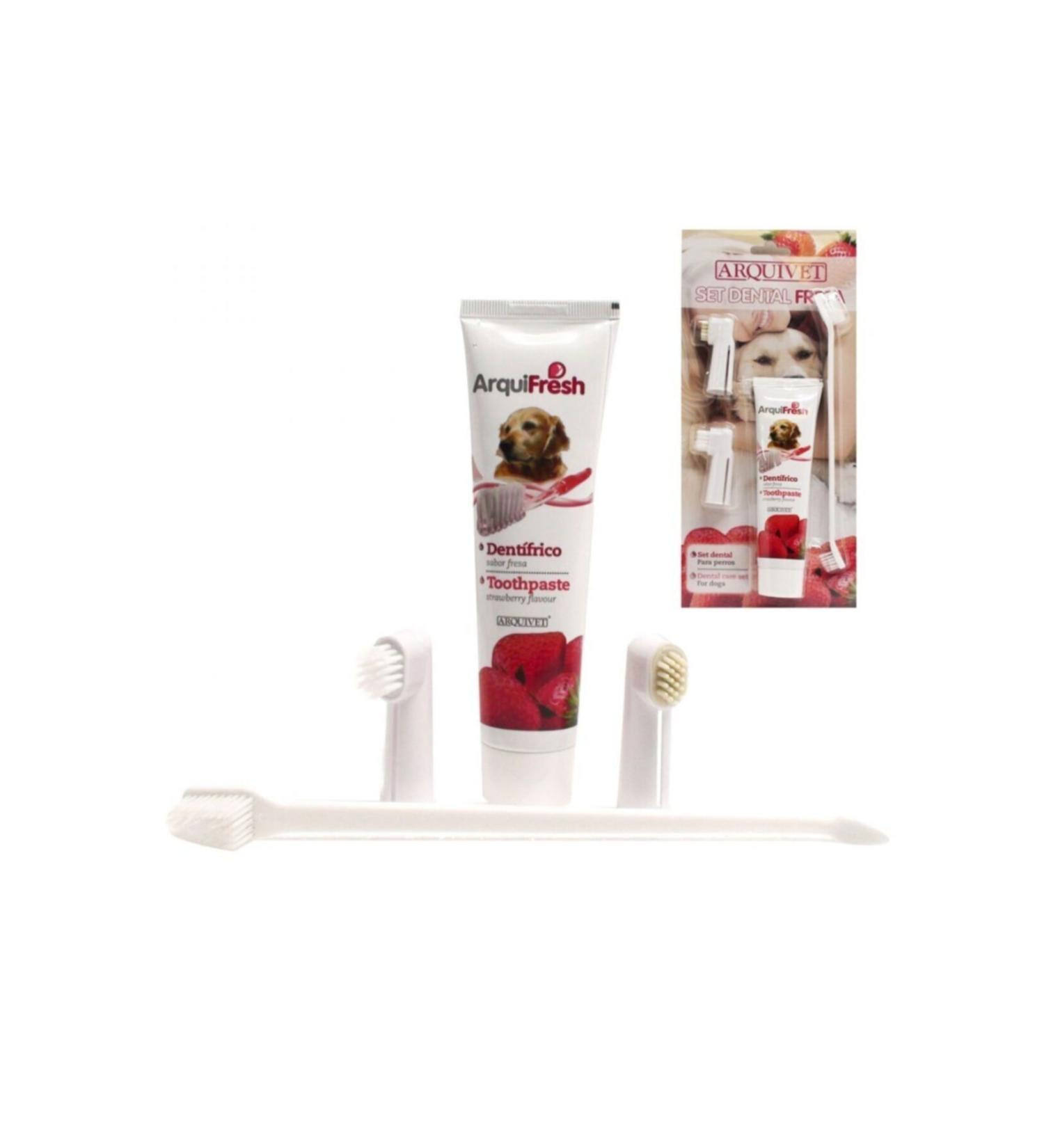 Mixpet Arquivet Dog Dental Care Set Strawberry Flavored 100 Gr