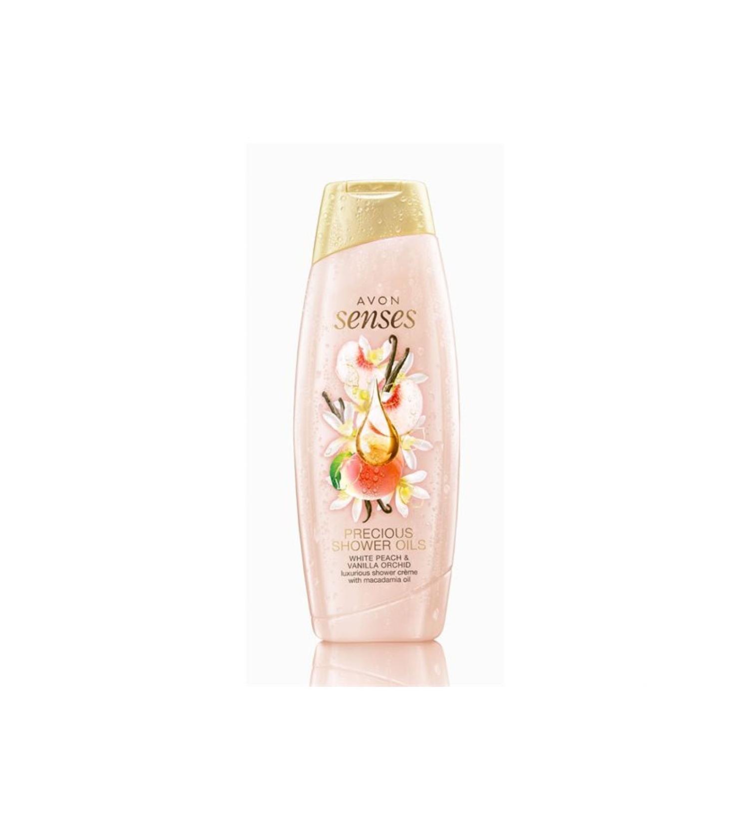 Avon Senses Precious Creamy Shower Gel Peach & Vanilla Orchid - 500ml