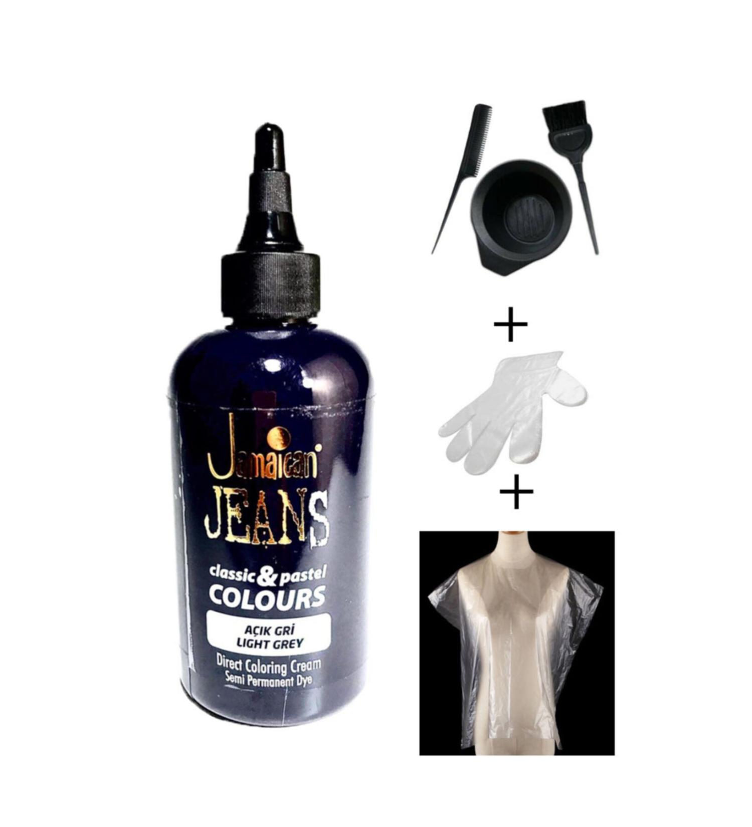 Jamaican Jean's Color Hair Dye Set Light Grey Dep1031