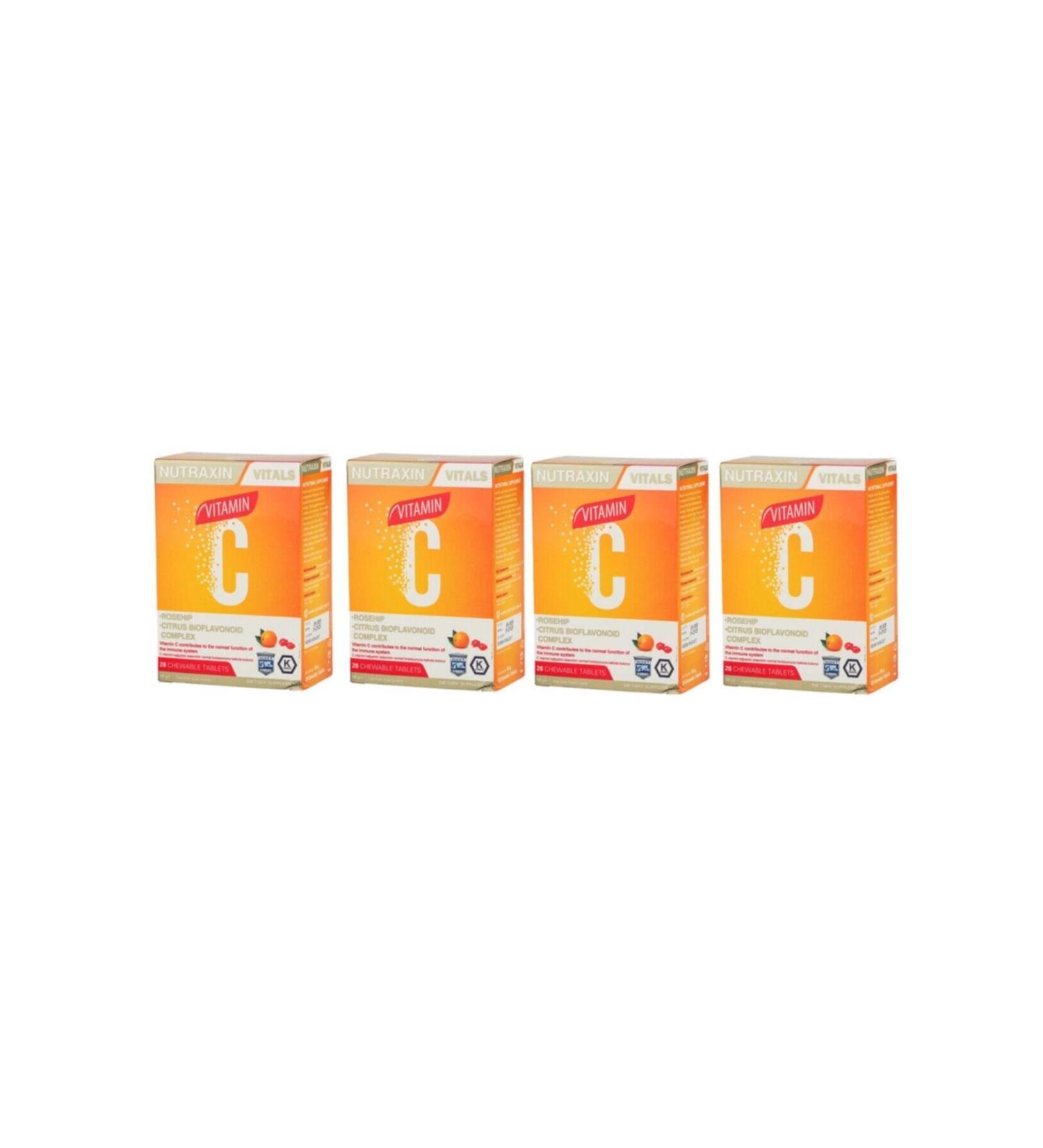 Nutraxin Nutraxin Vitamin C 28 Tablets 4 Pieces