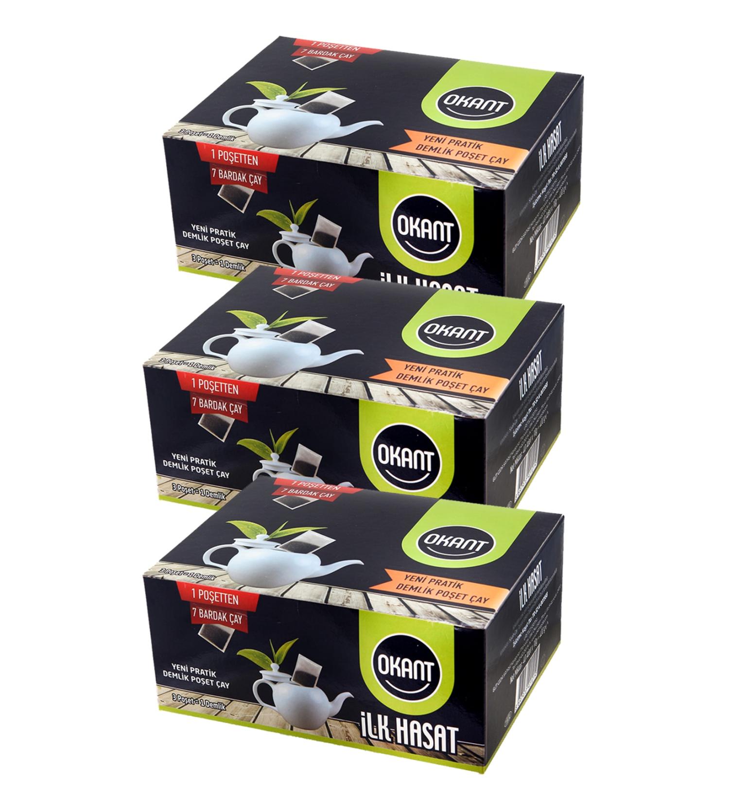 Okant 3-Pack Teapot Tea Bag 120pcs - Buy Online on GoSupps.com