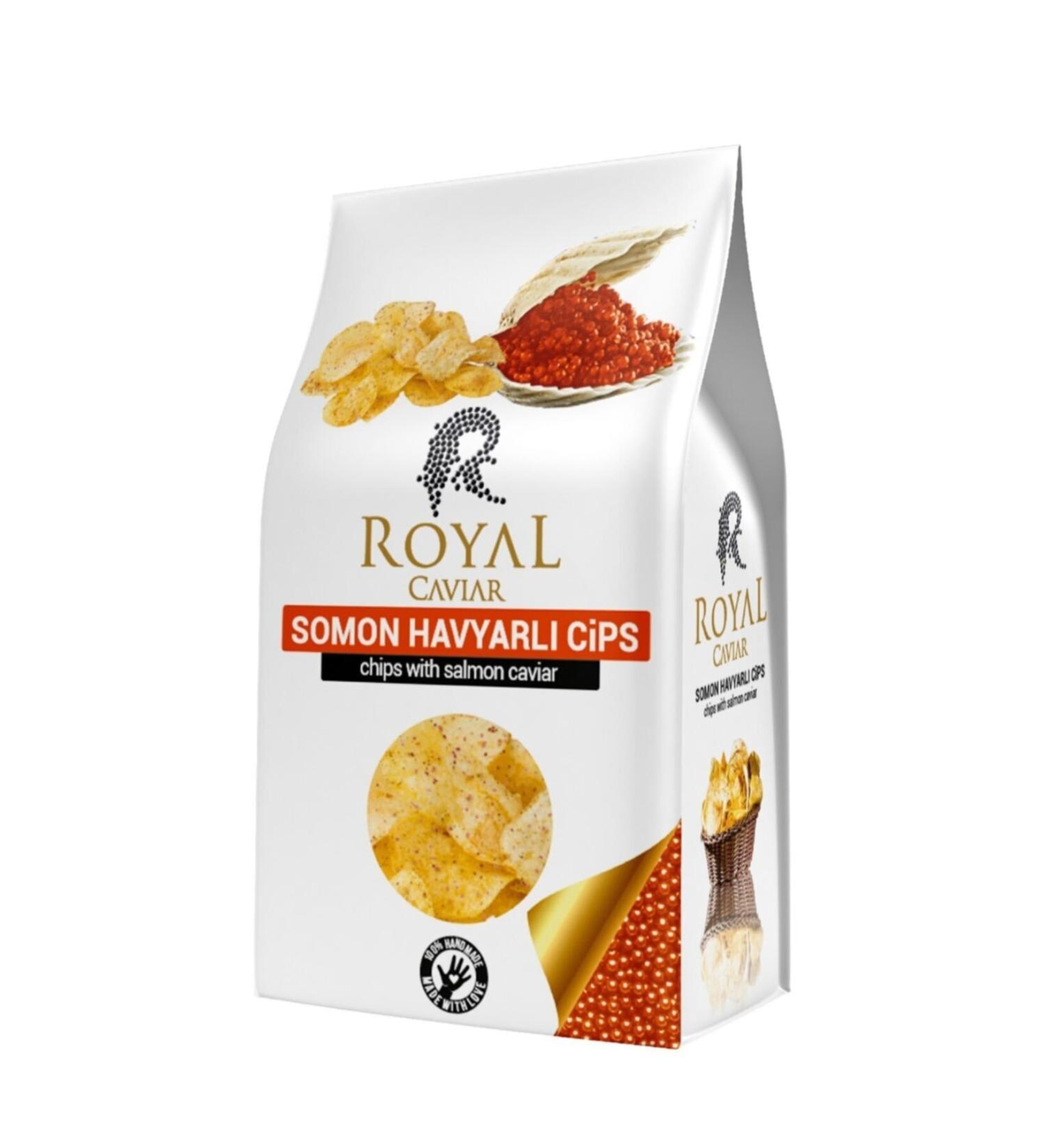 Royal Salmon Caviar Chips 40 Gr