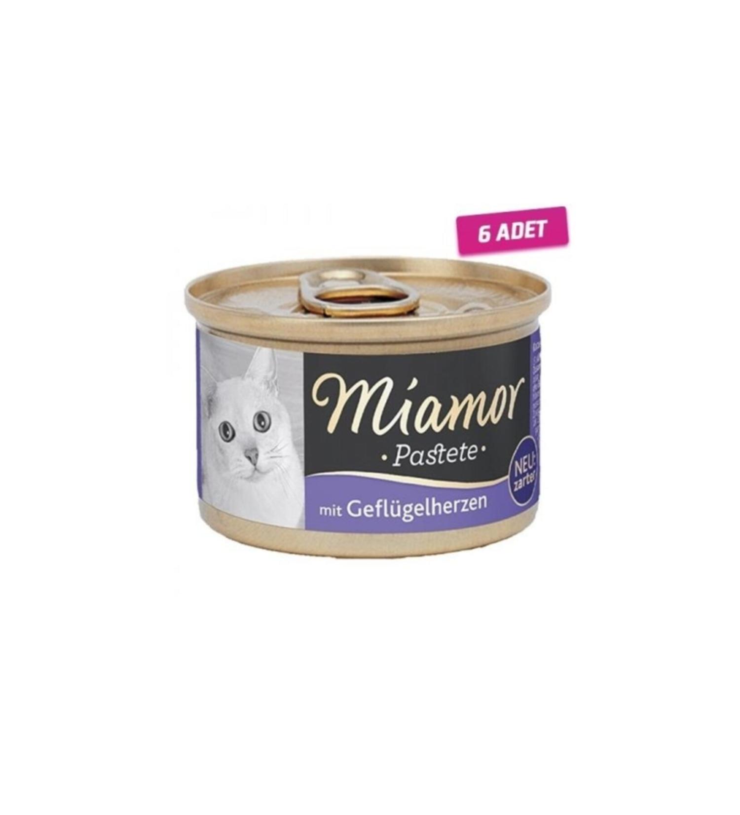 Miamor 6 Pieces - Pastete Hearty Grain-Free Cat Canned Food 85 Gr