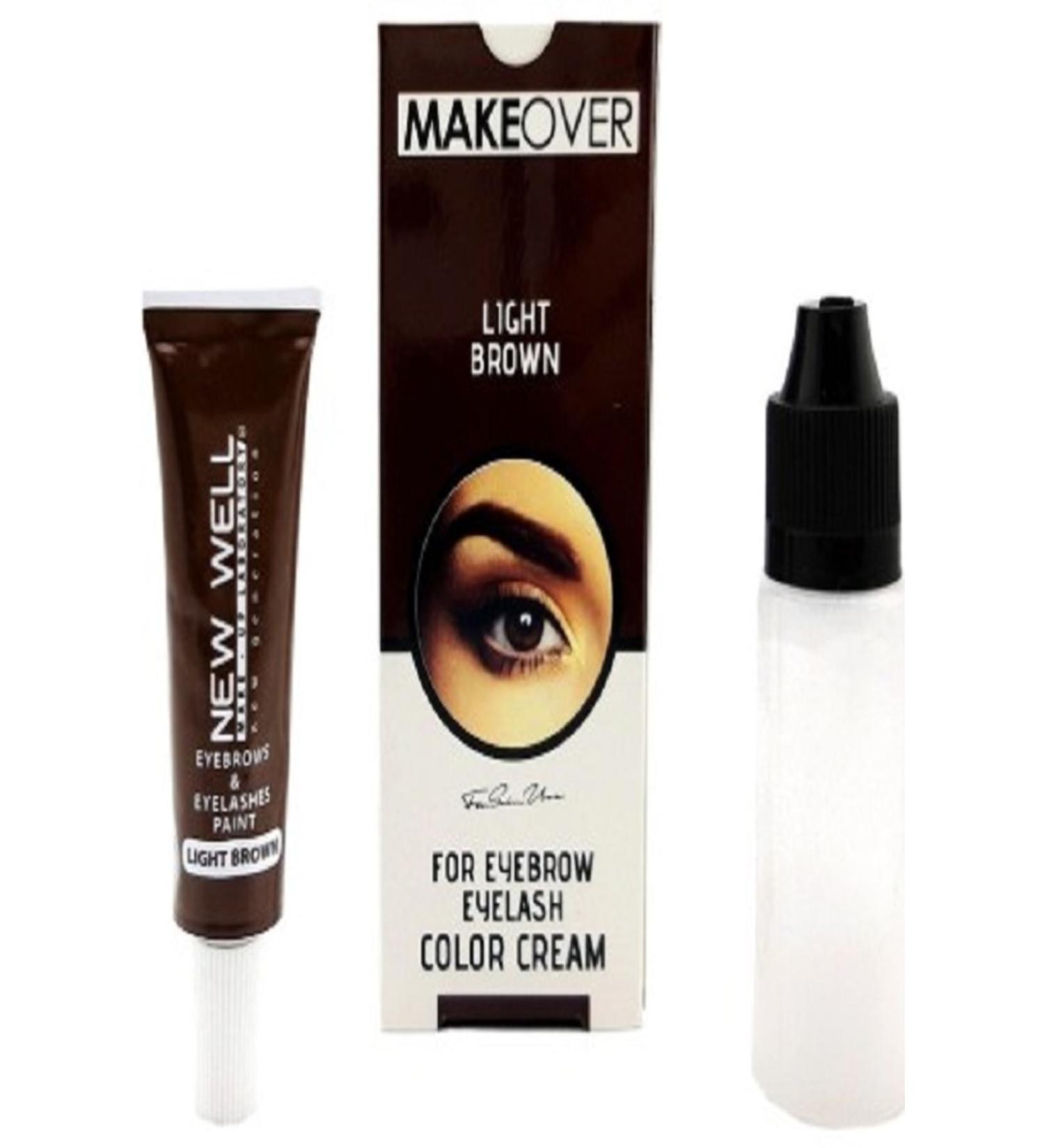 New Well Brown Eyebrow Eyelash Dye Light Brown