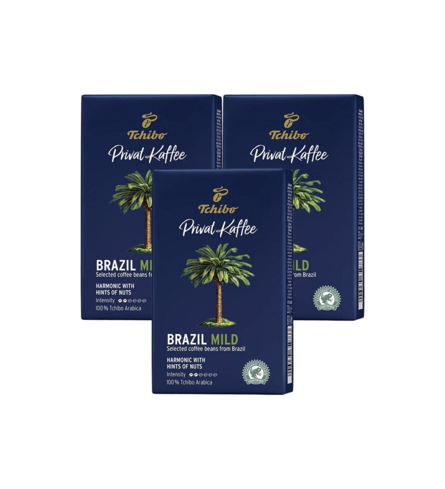 Tchibo Brazil Mild Filter Coffee 250 Gr. 3-pack