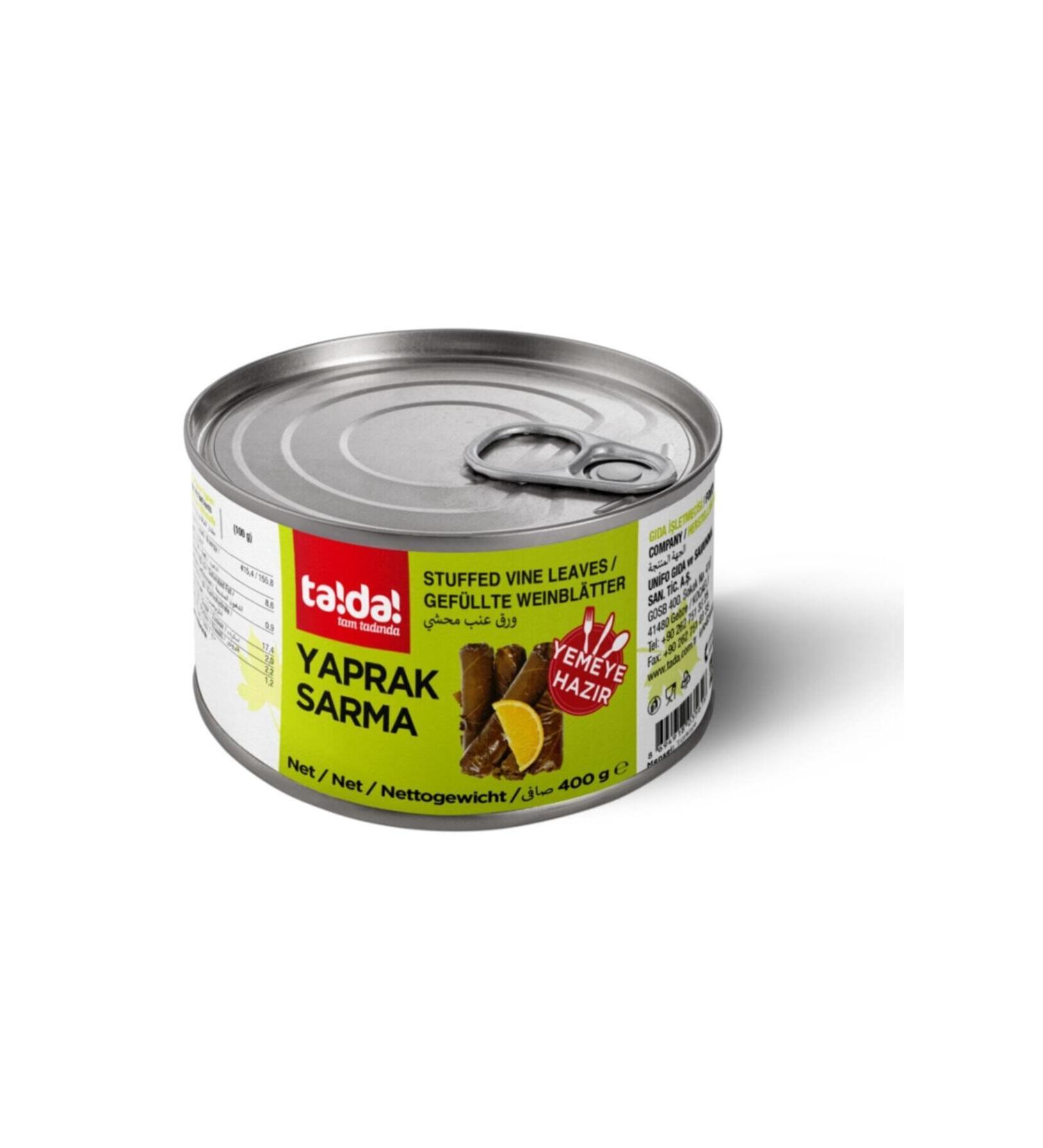 Tada Olive Oil Stuffed Grape Leaves Canned 400 g