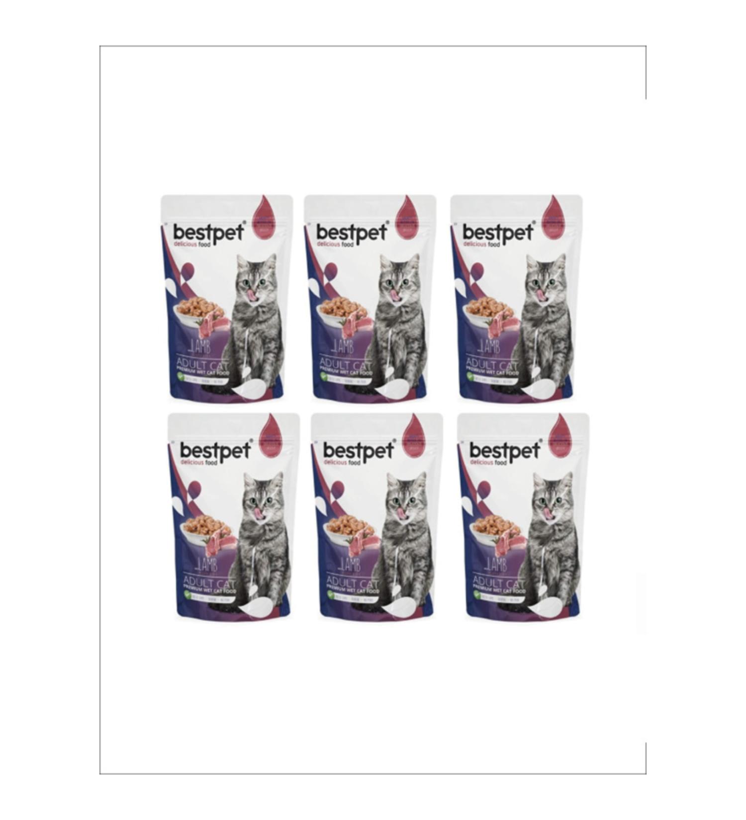 Bestpet Adult Lamb Cat Food 85 Gr 6 Pieces