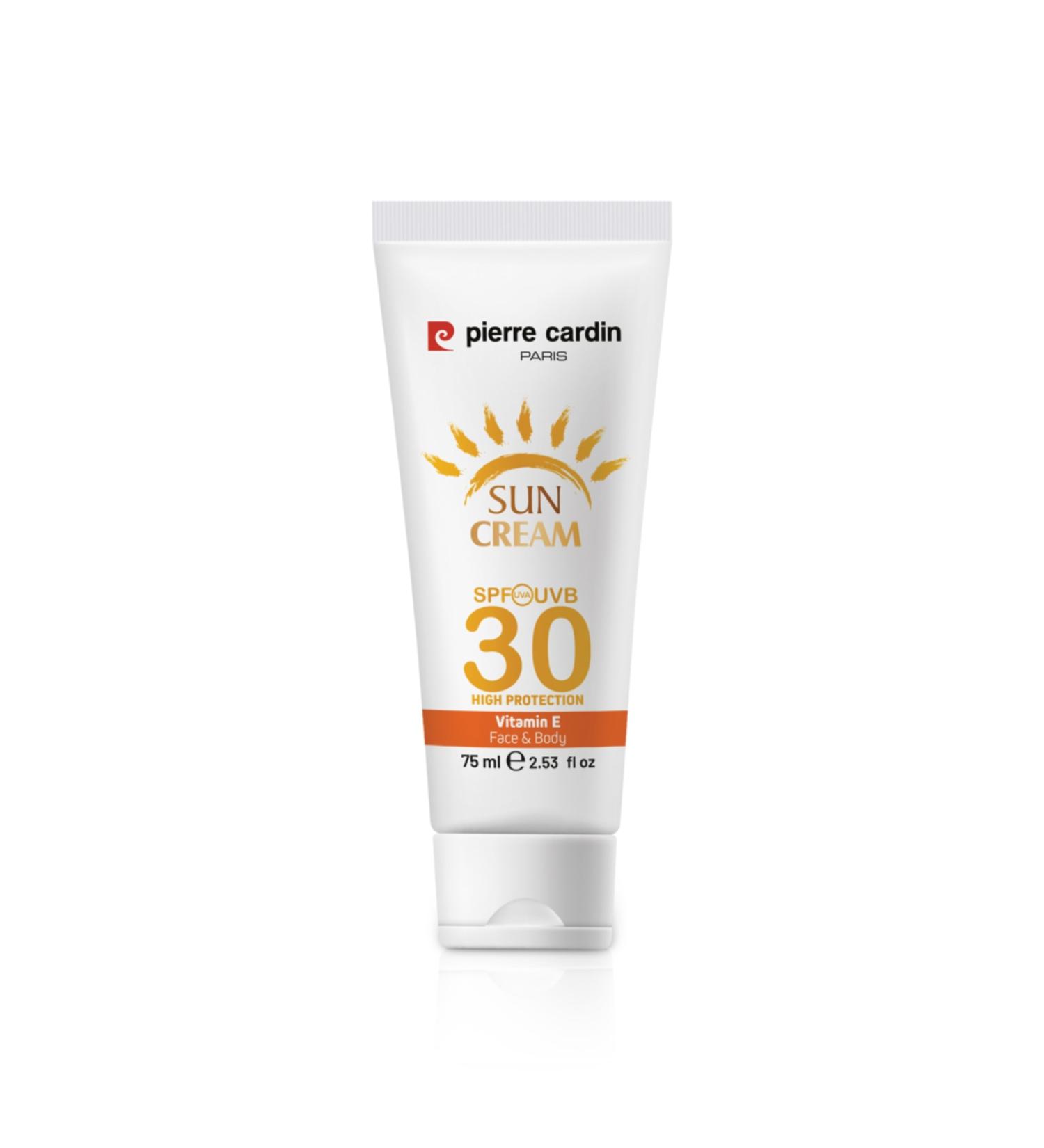 Pierre Cardin Protective Sun Cream 30 Spf High Protection - 75 Ml - Buy Online on GoSupps.com
