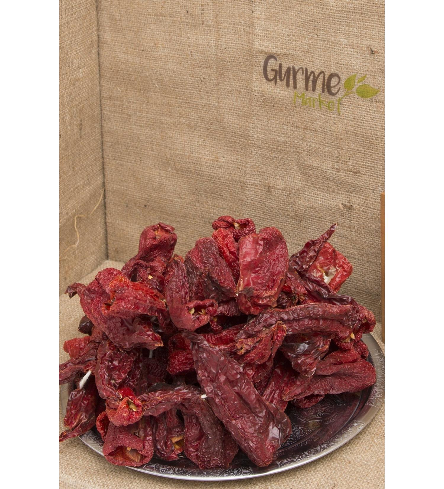 GurmeMarket Dried Sweet Pepper for Stuffing 50 Pieces 2 Threads
