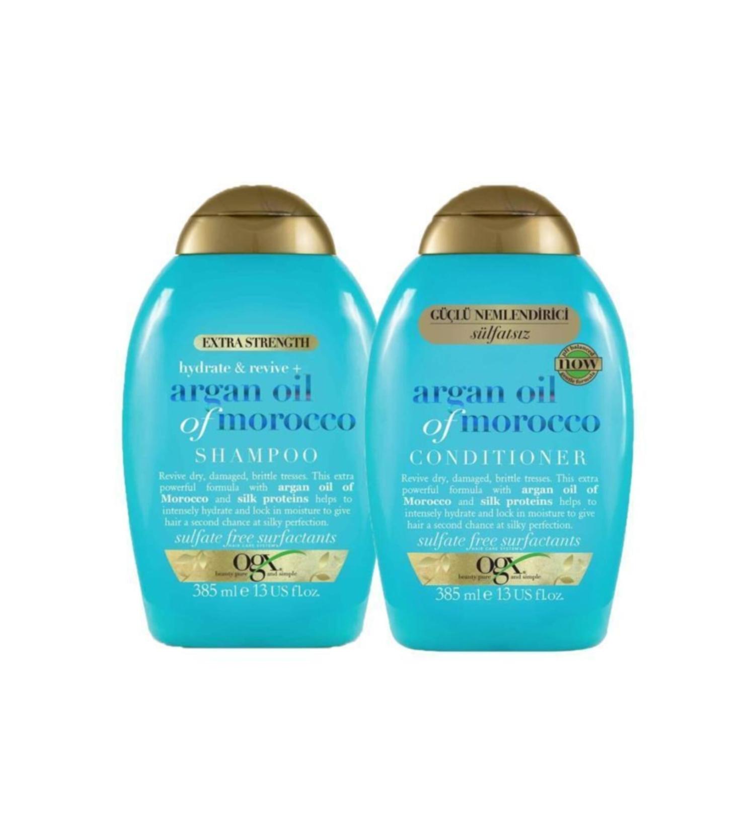 OGX Organix Argan Oil Of Morocco Shampoo 385 Ml + Conditioner 385 Ml