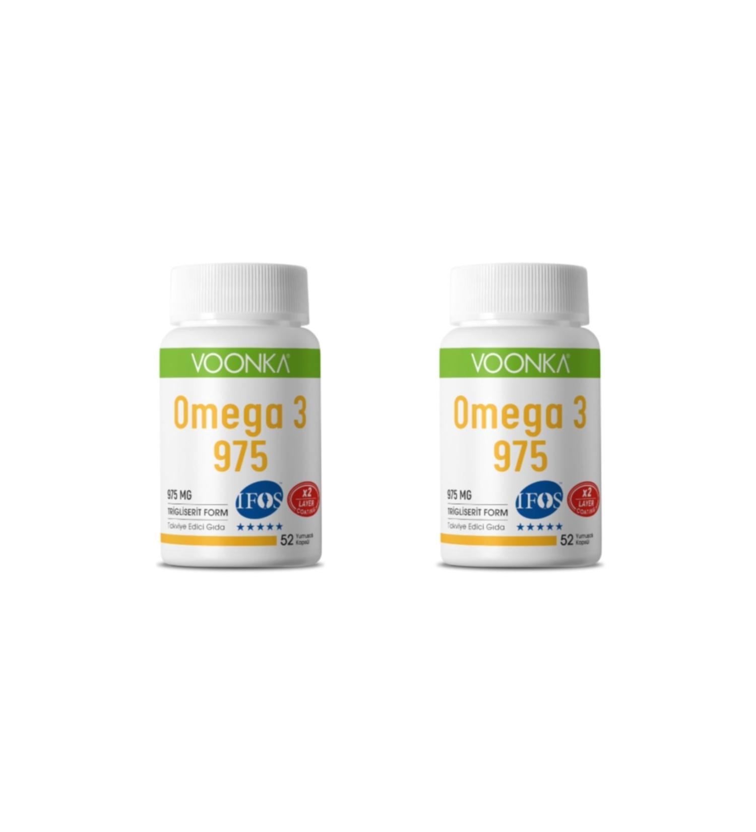 Voonka Omega-3 975 Mg 52 Capsules 2 Boxes