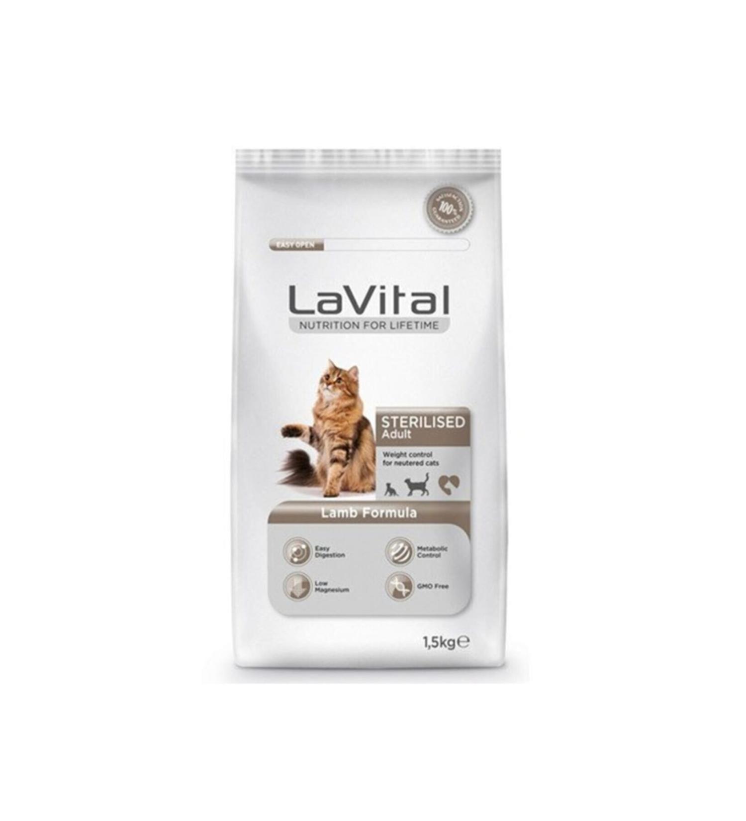 La Vital Neo Pet Market Lavital Lamb Sterilized Cat Food 12kg
