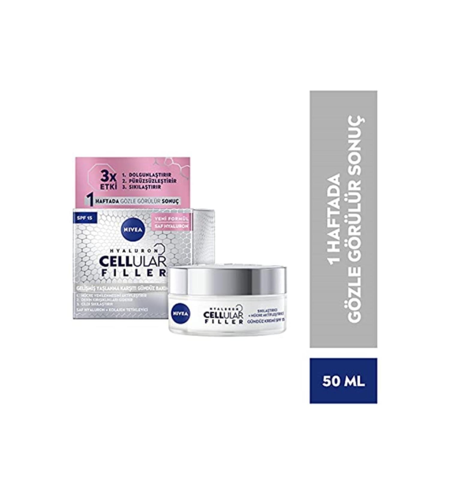 NIVEA Hyaluron Cellular Filler + Firming Anti-Aging Day Cream Spf 30 50 Ml - Buy Online on GoSupps.com