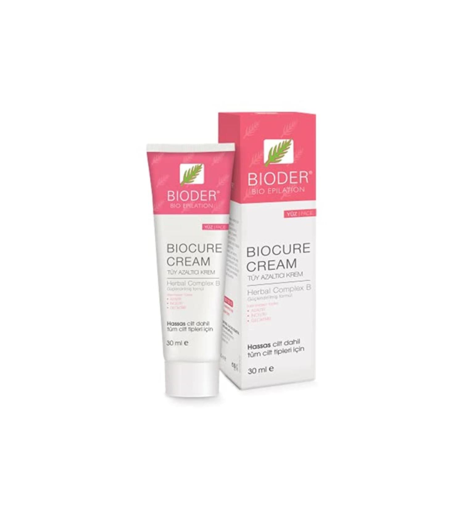 Bioder Biocure Hair Reducing Cream 30 ml For Face