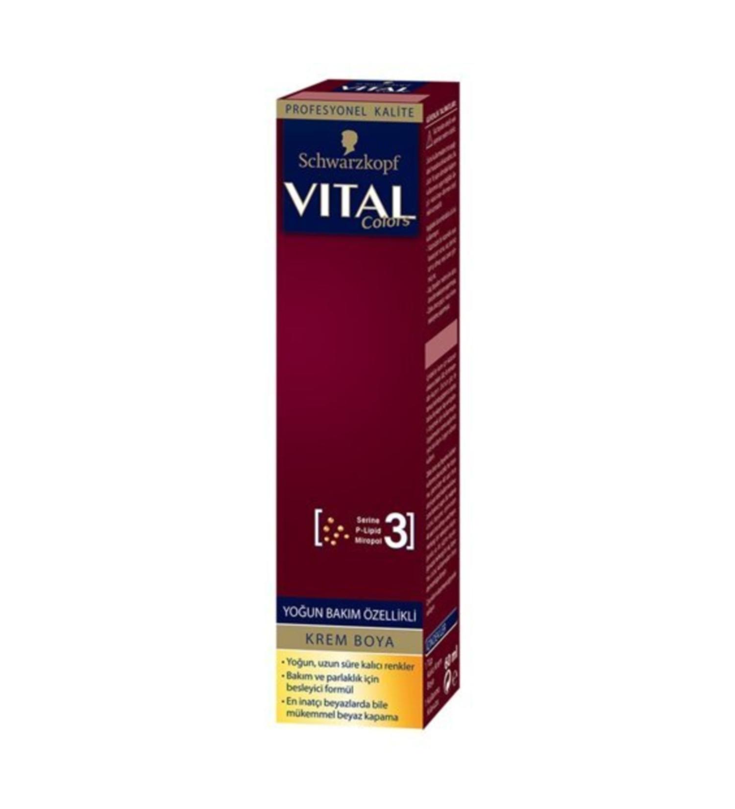 Schwarzkopf Vital Colors Tube Dye 4-0 Medium Brown