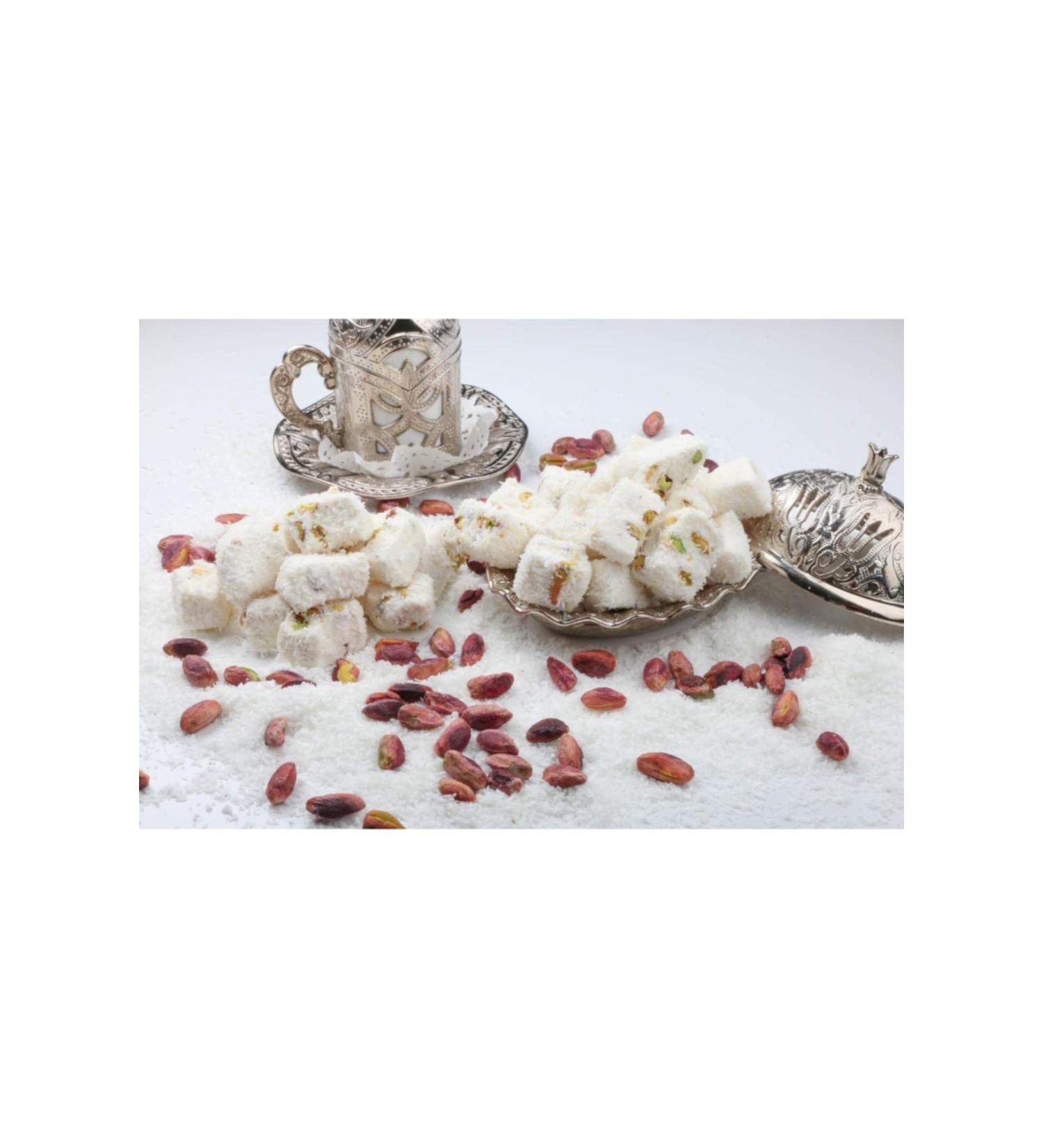 HALUK AYDIN DRIED FRUIT Sultan Double Roasted Pistachio Turkish Delight 700 G - Buy Online on GoSupps.com