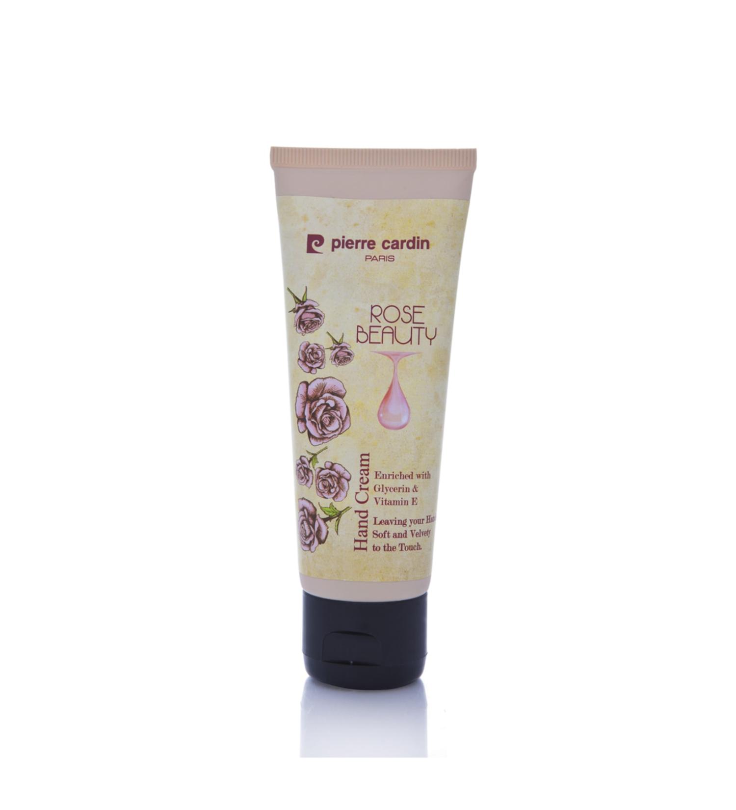 Pierre Cardin Moisturizing Hand Cream with Rose Essence and Vitamin E - 75 Ml