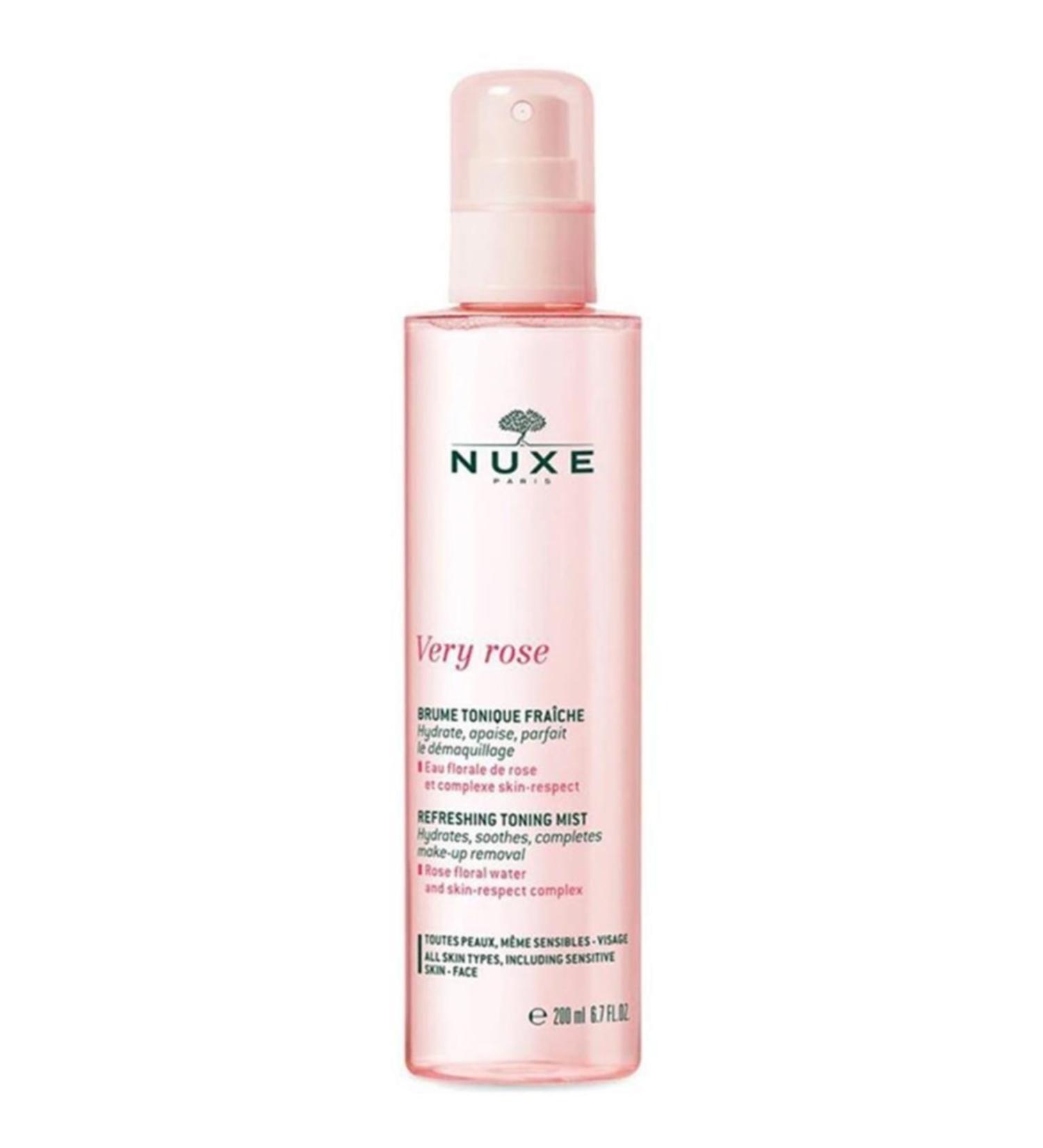 Nuxe Very Rose Refreshing Toning Mist Tonic 200 Ml