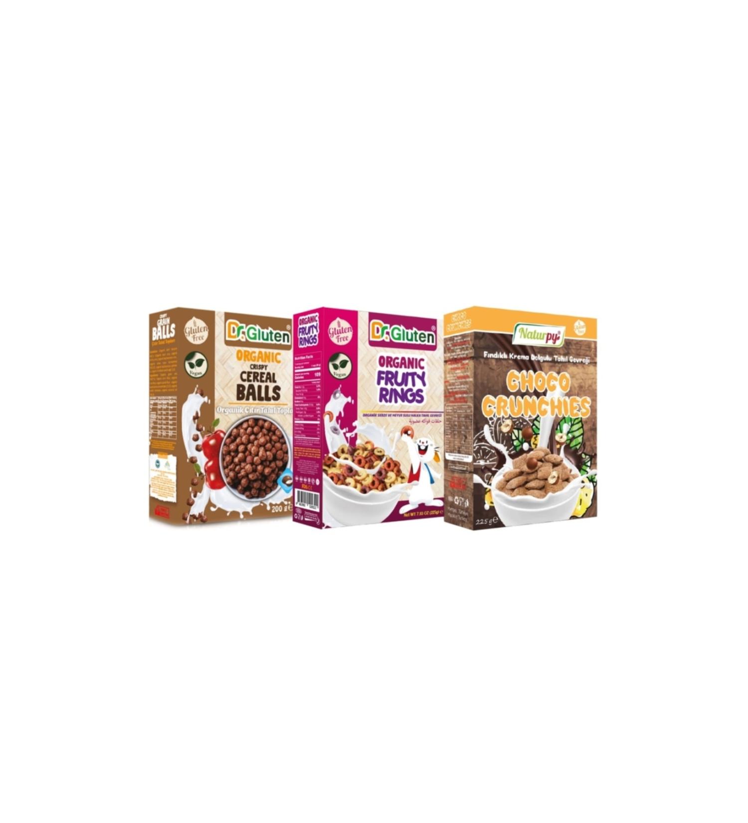 Dr.Gluten Organic Gluten-Free Snacks 3-Piece (Egg-free-vegan-gluten-free)