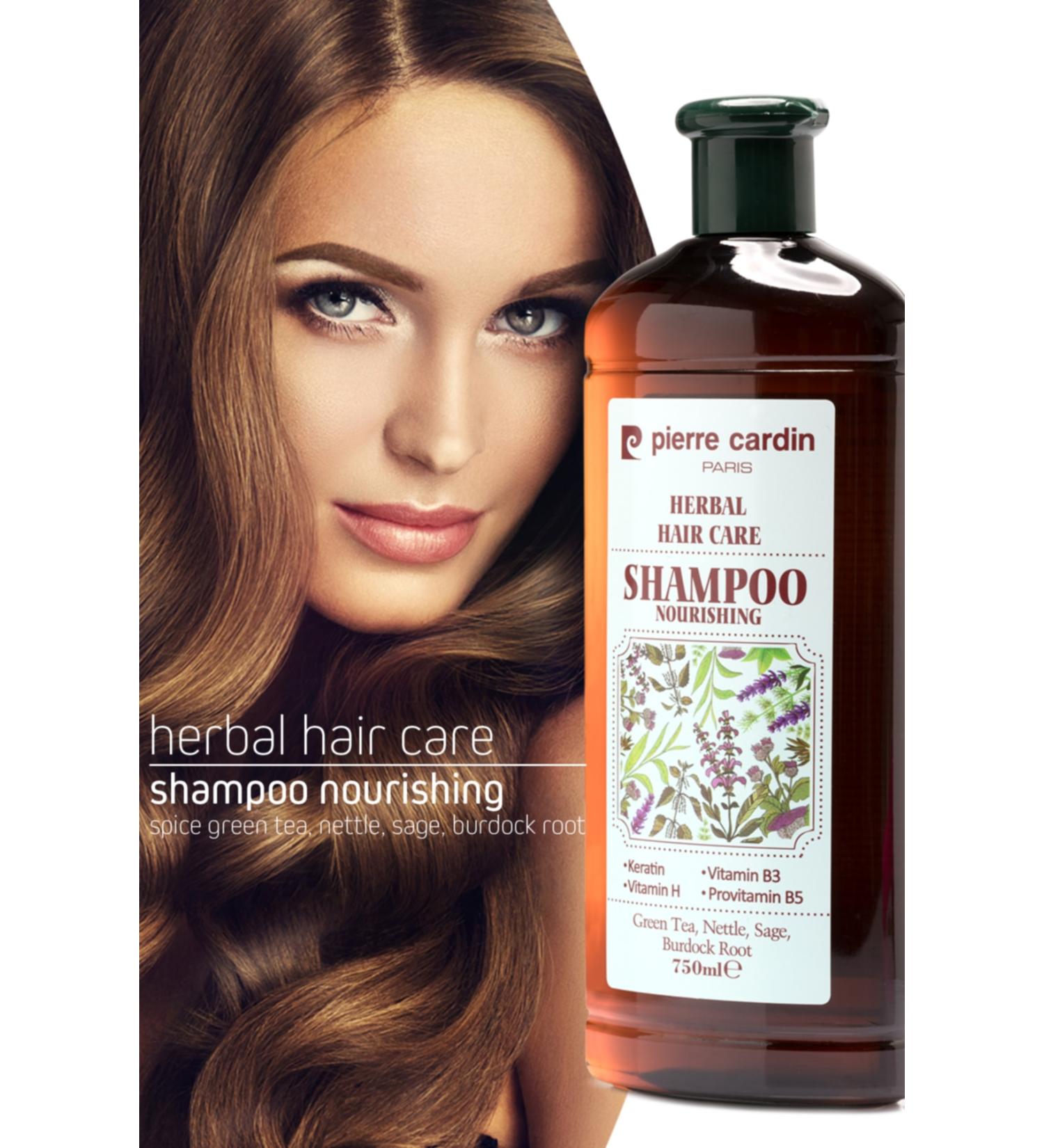 Pierre Cardin Herbal Shampoo for Oily Hair 750 Ml - Buy Online on GoSupps.com