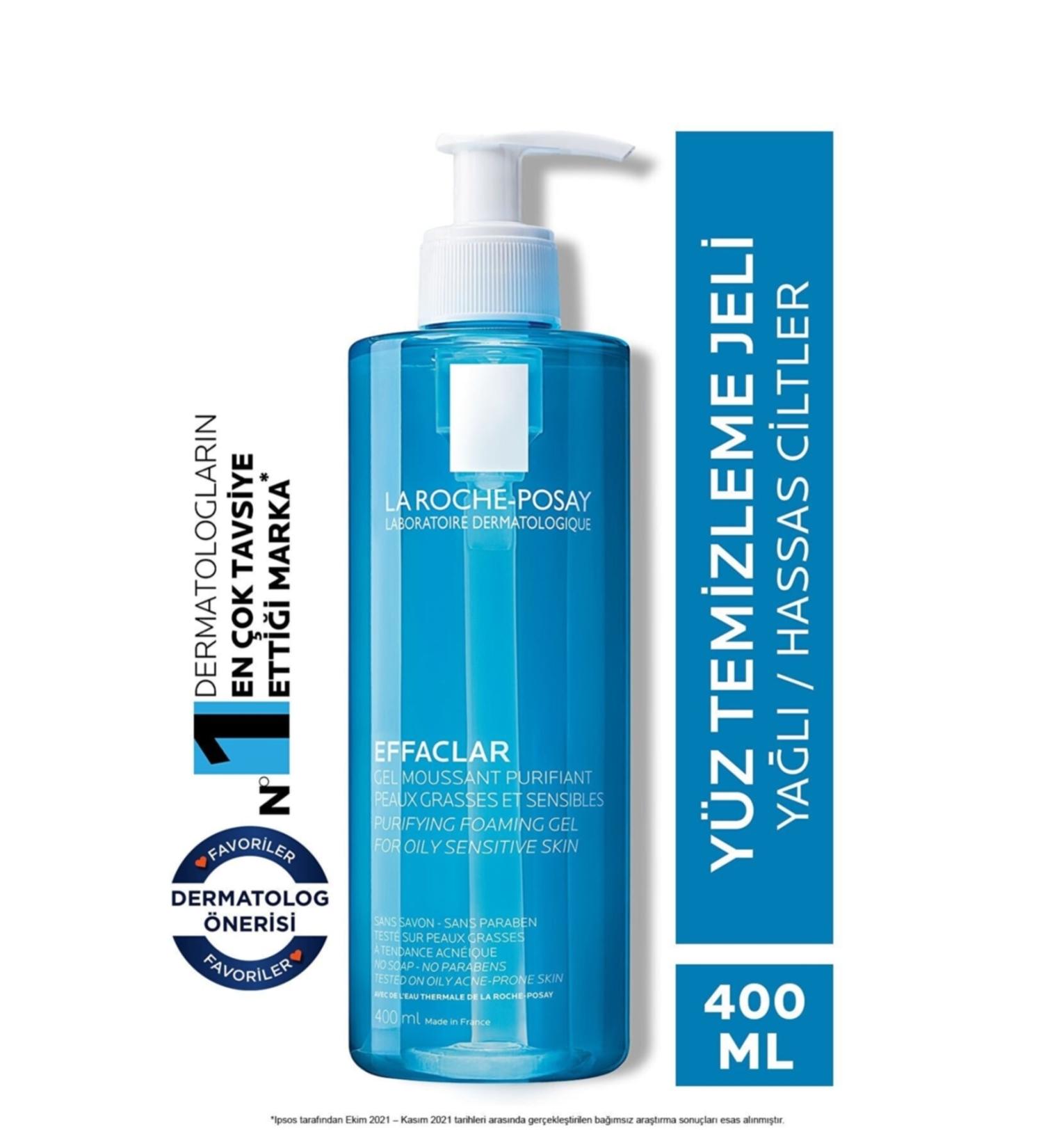 La Roche Posay Deep Gentle Facial Cleansing Gel for Sensitive and Oily Skin 400 ''ml... Effaclar - Buy Online on GoSupps.com