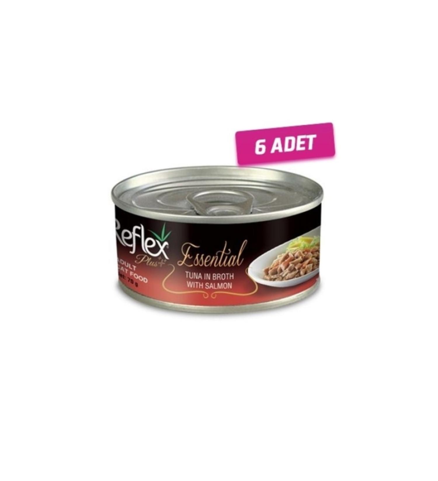 Reflex Plus 6 Pieces Tuna and Salmon Adult Cat Canned Food 70 gr