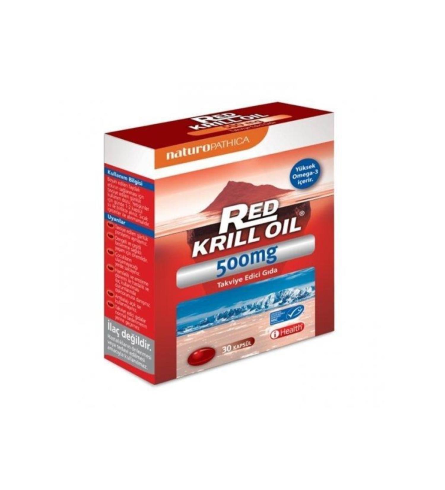 Naturapathica Red Krill Oil 500 Mg 30 Capsules 8680287030642