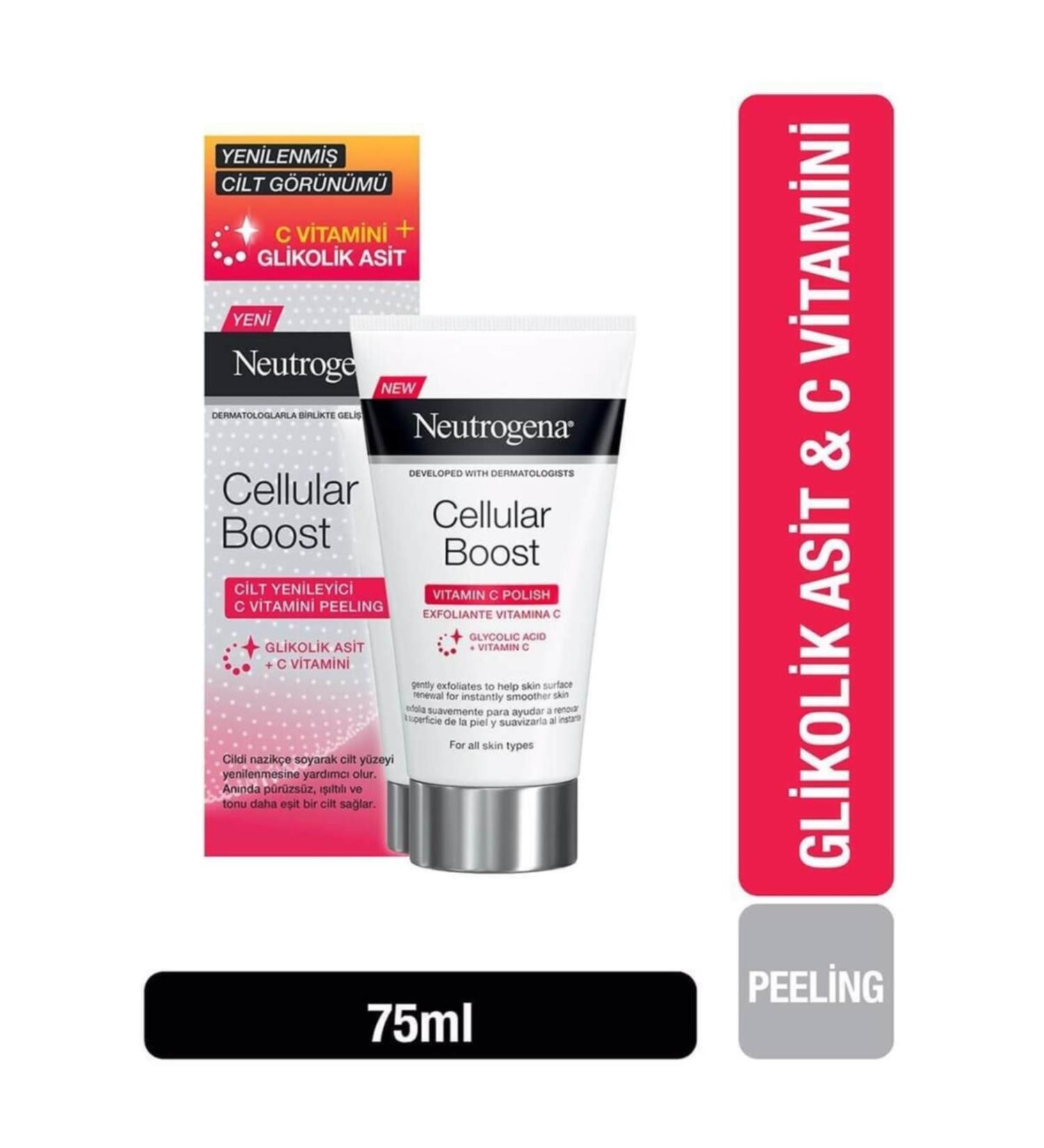 Neutrogena Brand: Peeling Cellular Boost with Vitamin C 75 Ml Category: Make-up Remover