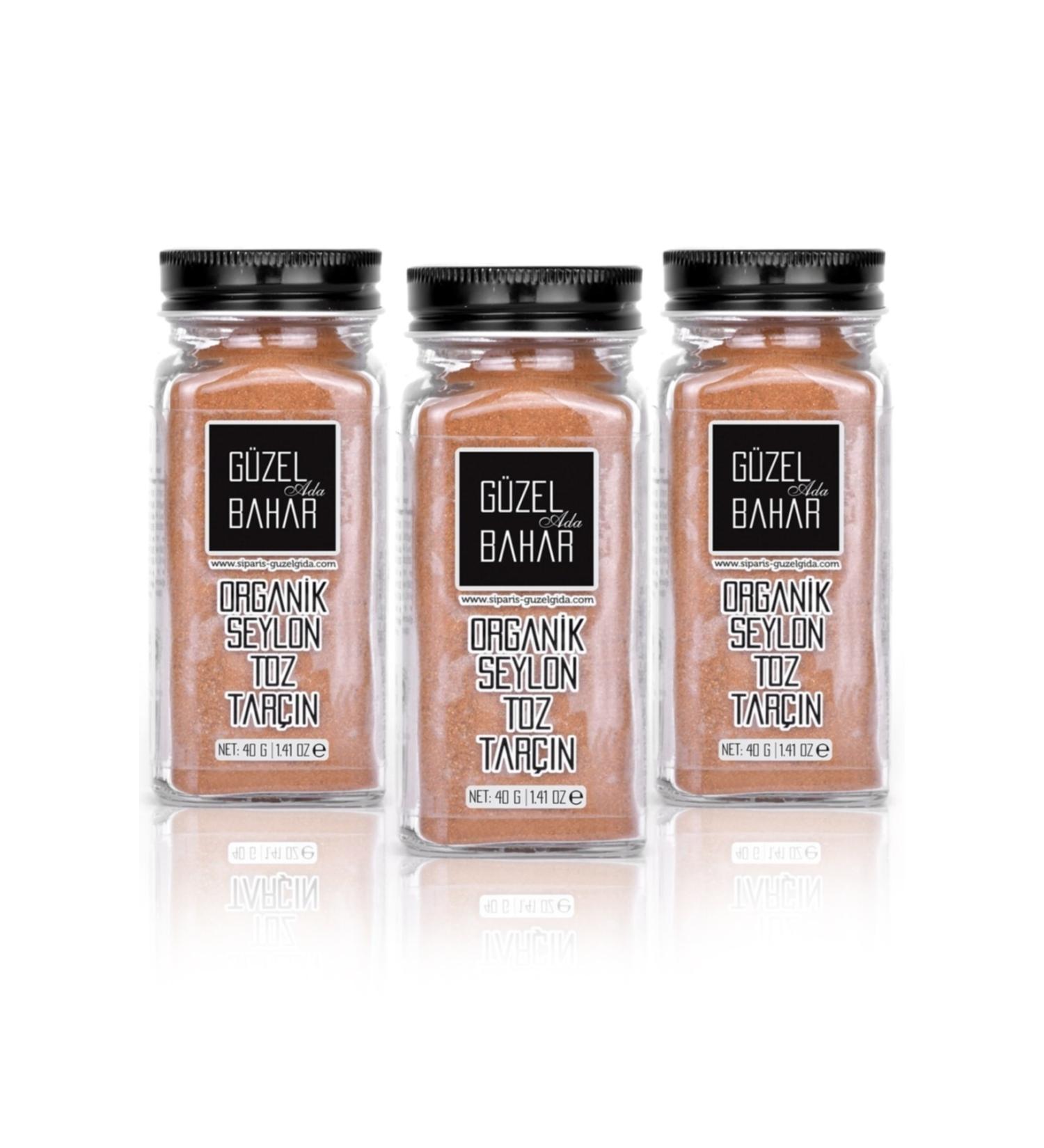 Guzel Ada Gida Organic Ceylon Cinnamon Powder 40 Gr X 3