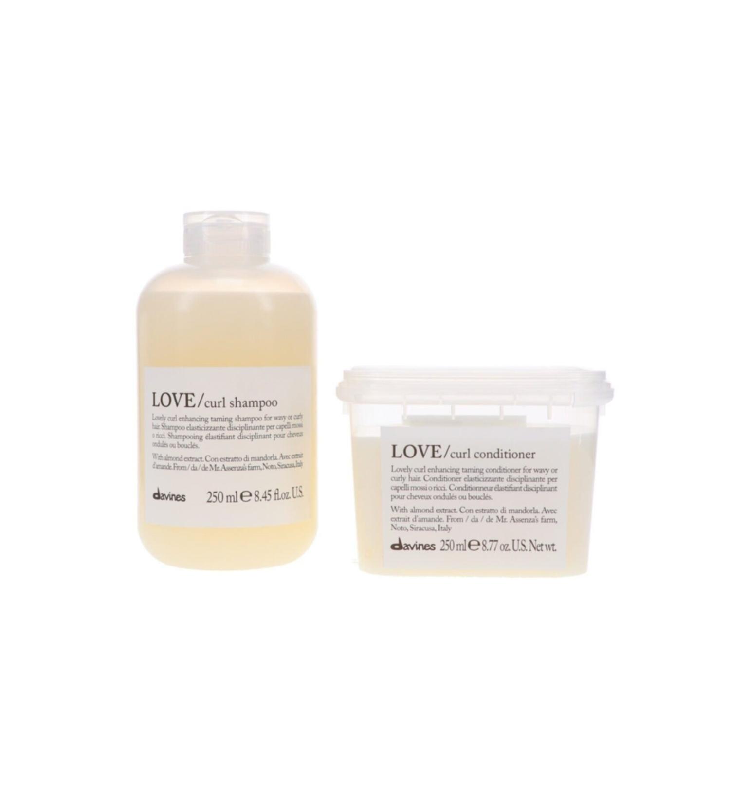 Davines intensive care Love Curl Curl Defining Shampoo + Conditioner 250 Ml Eva.