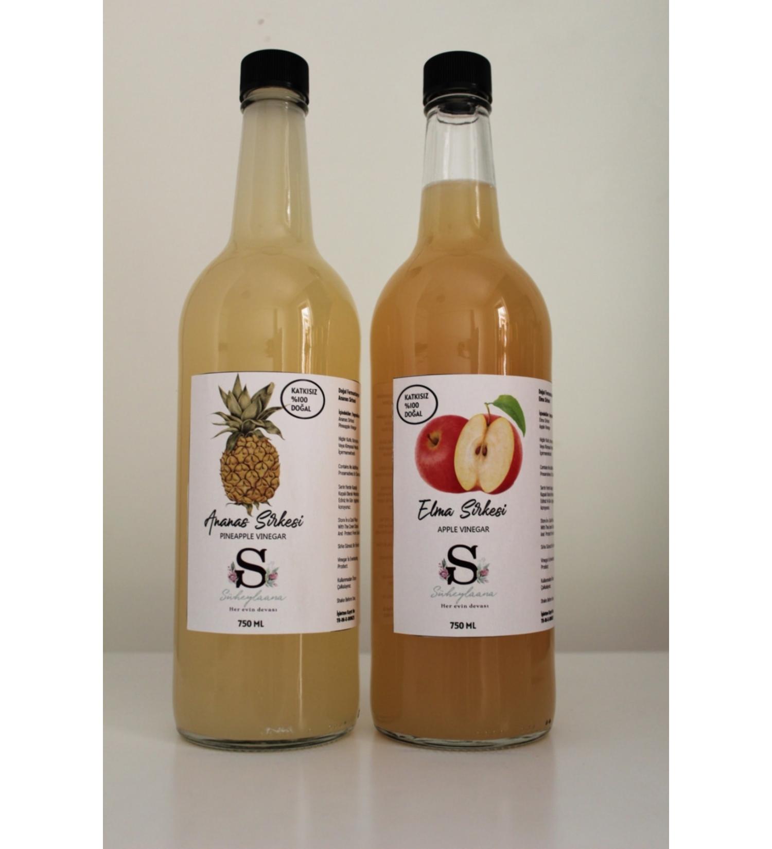 S heylaana Natural Pineapple Vinegar 750 ml Apple Vinegar 750 ml