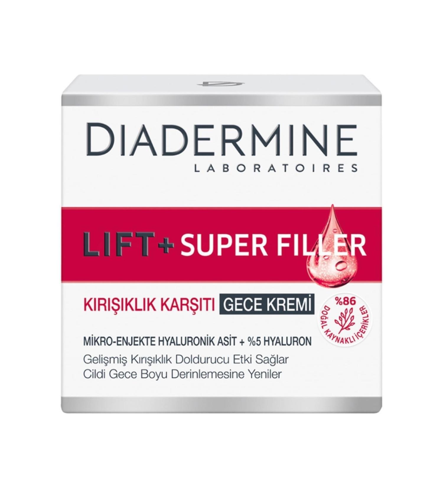 Diadermine Superfiller Anti-Wrinkle Night Cream with Hyaluron Effect 50 Ml