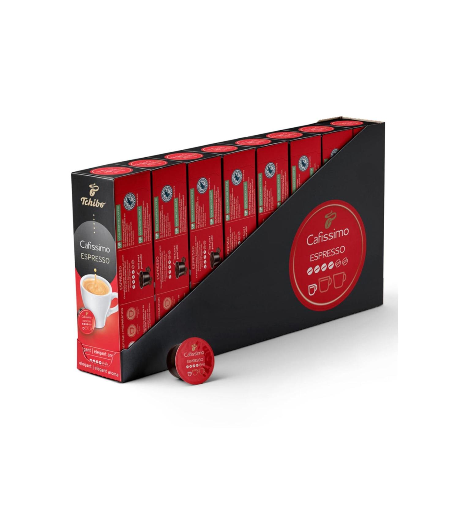 Tchibo Cafissimo Espresso Elegant Aroma 80 Capsule Coffee - Advantageous Package - Buy Online on GoSupps.com